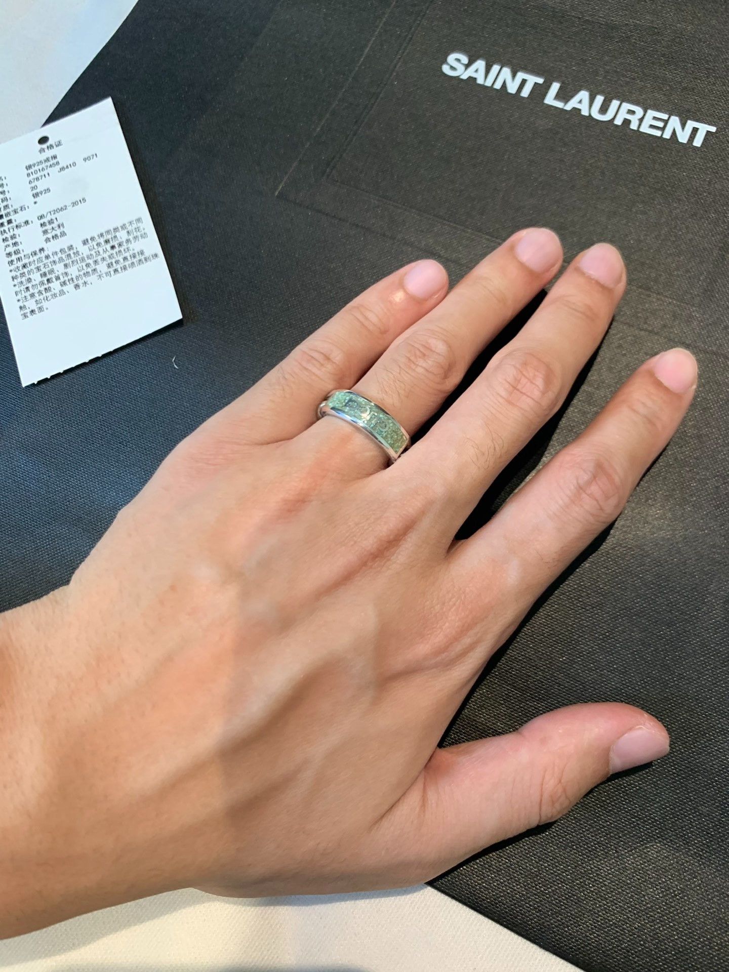 Gucci Gucci Brand New Enamel Chain Ring Size ONE SIZE - 7 Thumbnail