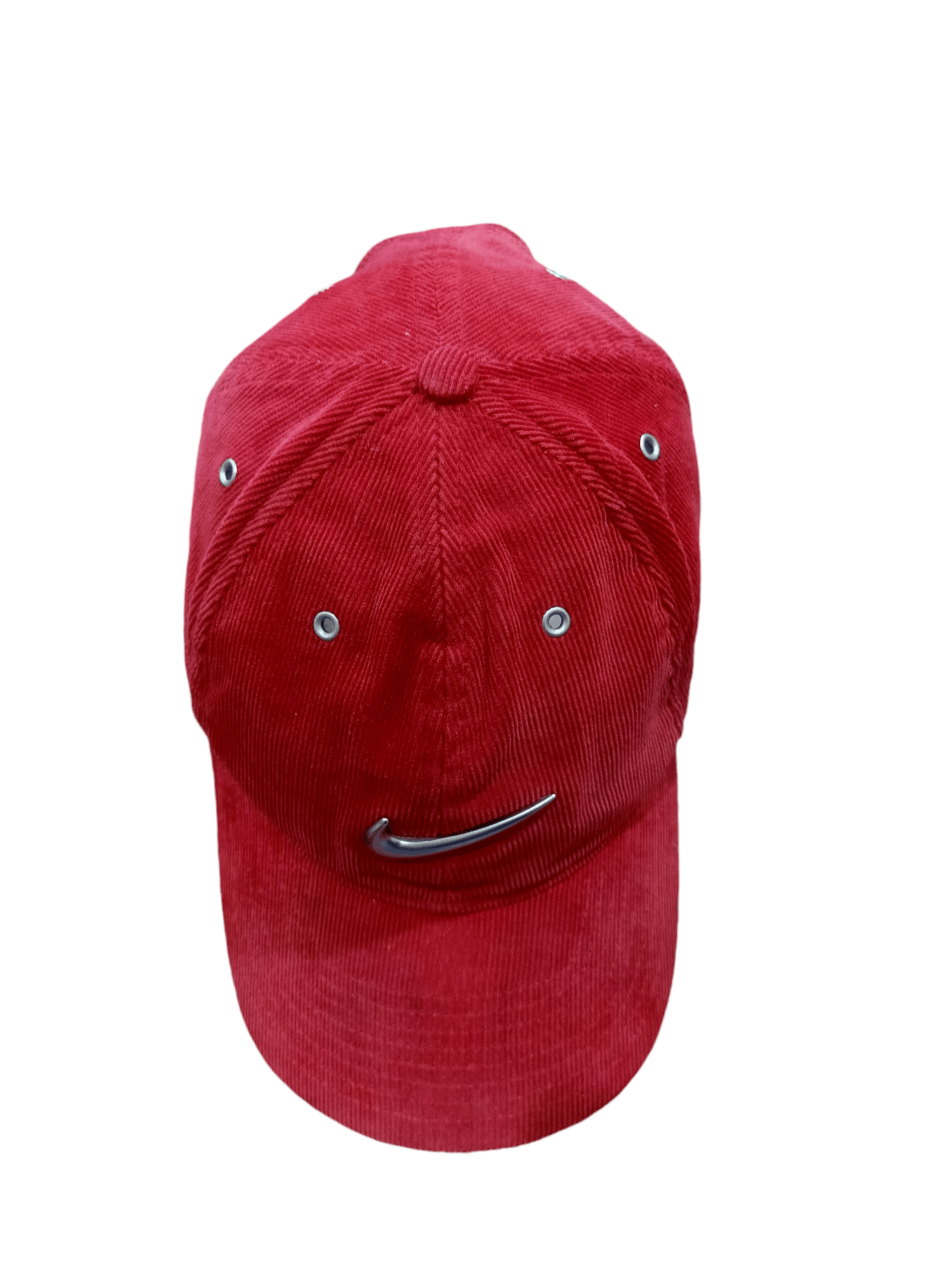 Nike × Vintage Vintage Nike Corduroy Metal Swoosh Cap Hat Size ONE SIZE - 4 Thumbnail