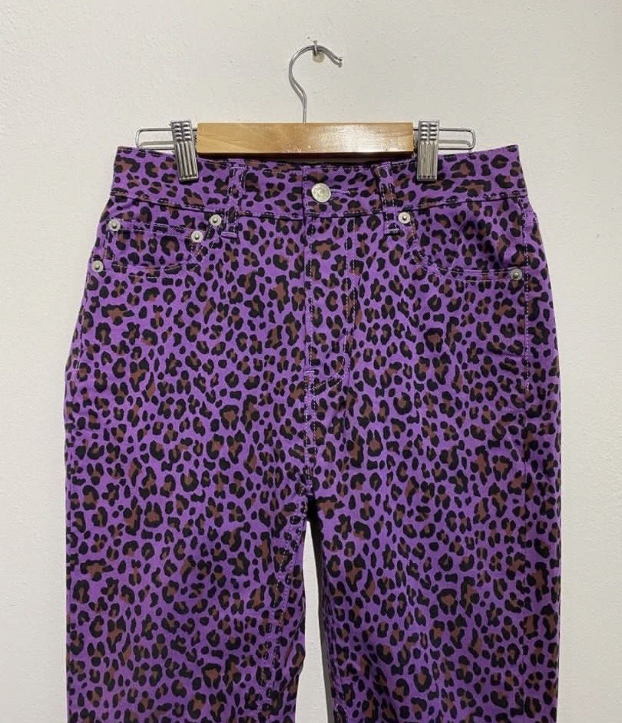 X-Girl × Xlarge Rare vintage X-girl leopard design bootcut wide leg Size 28" / US 6 / IT 42 - 3 Thumbnail