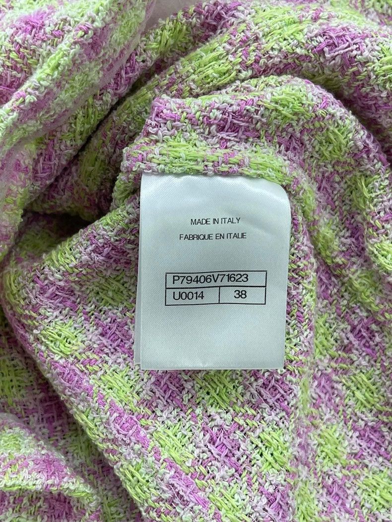 Chanel Chanel 25S pink plaid doll collar short-sleeved jacket Size XS / US 0-2 / IT 36-38 - 5 Thumbnail