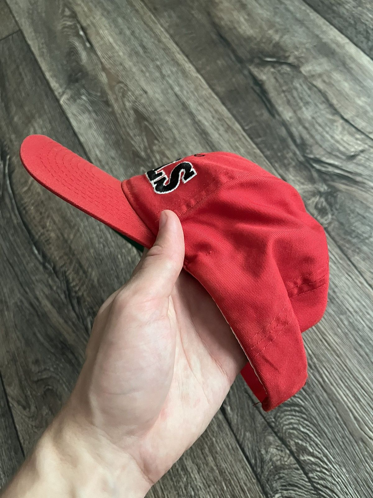 NBA × Vintage Vintage 90s Starter Chicago Bulls Logo Cap Hat NBA Size ONE SIZE - 4 Thumbnail