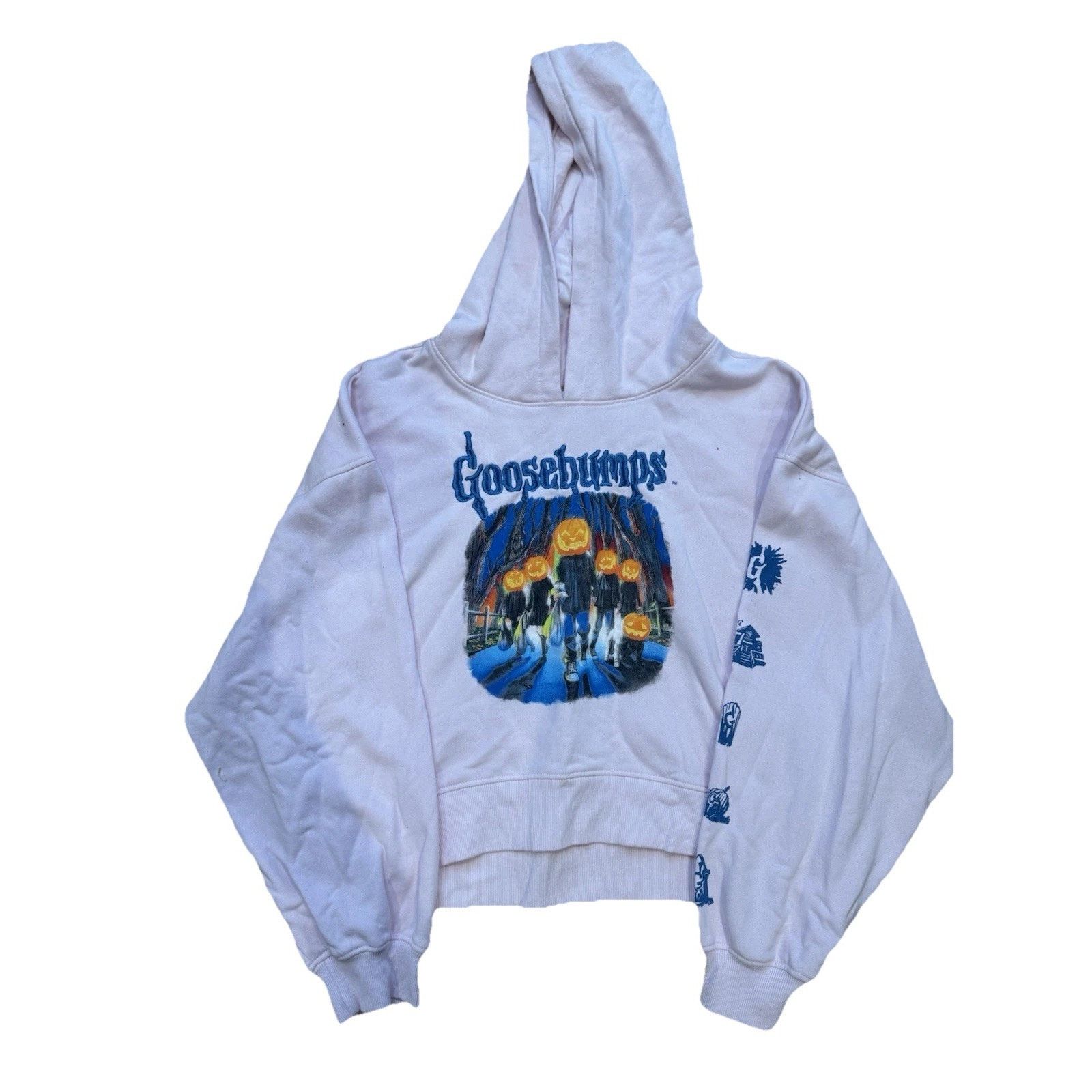 Other Authentic Goosebumps Embroidered Letters CroppedHoodie Large Size L / US 10 / IT 46 - 1 Thumbnail