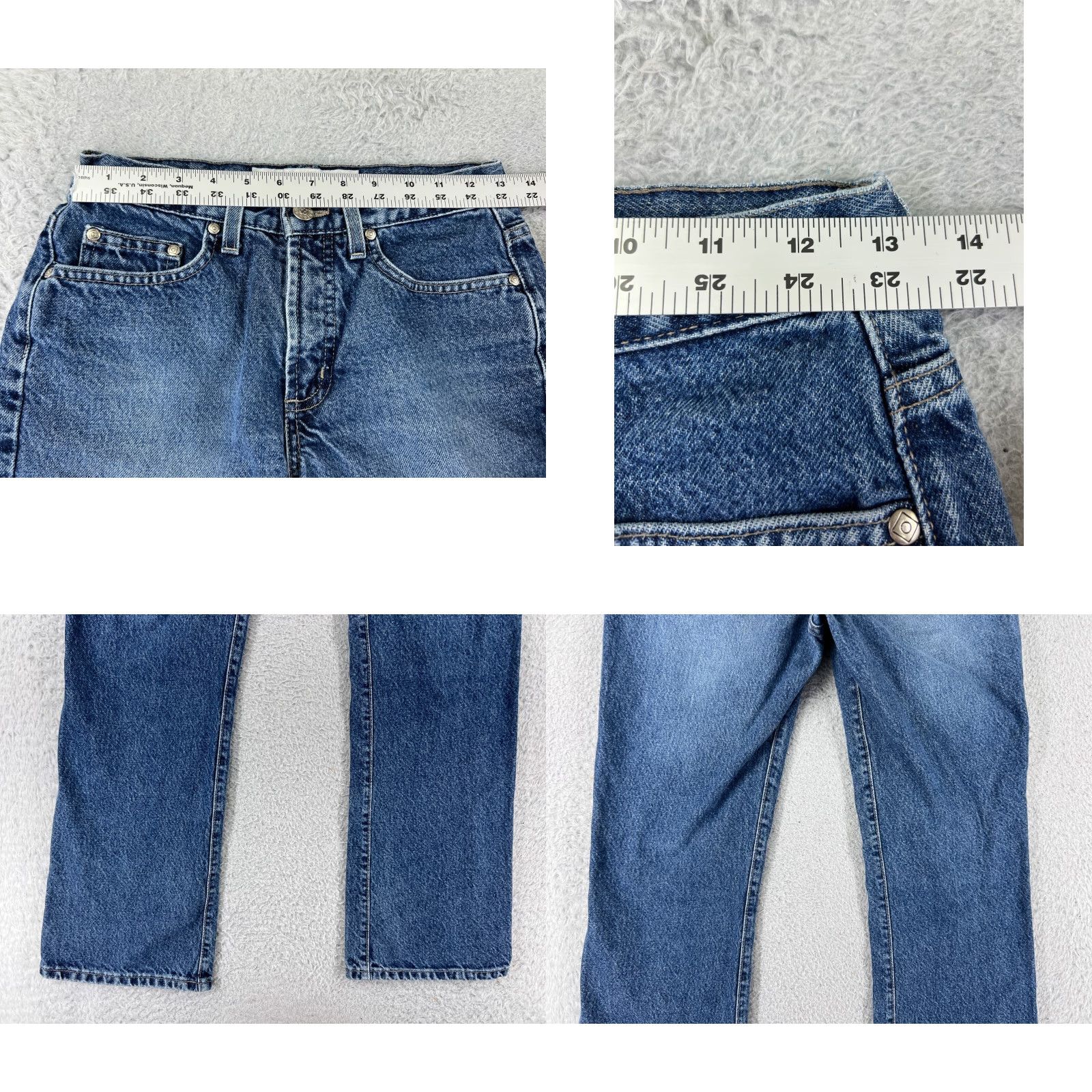 Anchor Blue VINTAGE AnchorBlue Jeans Women 3 Blue Denim Bootcut 100% Cotton Canada Size 26" / US 2 / IT 38 - 9 Thumbnail
