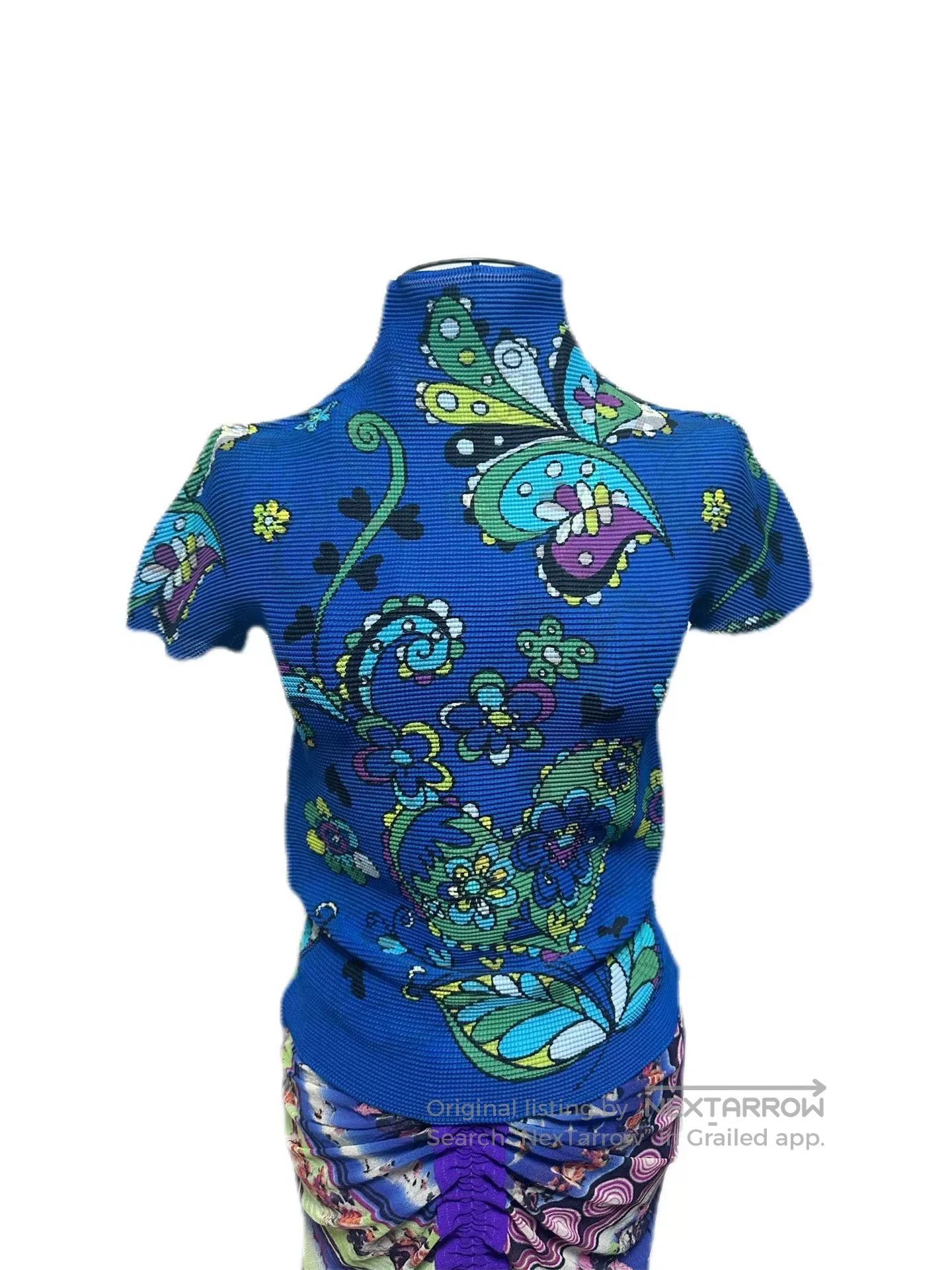 Pleats Please Issey Miyake Issey Miyake Floral Pleated Top. Size M / US 6-8 / IT 42-44 - 5 Thumbnail