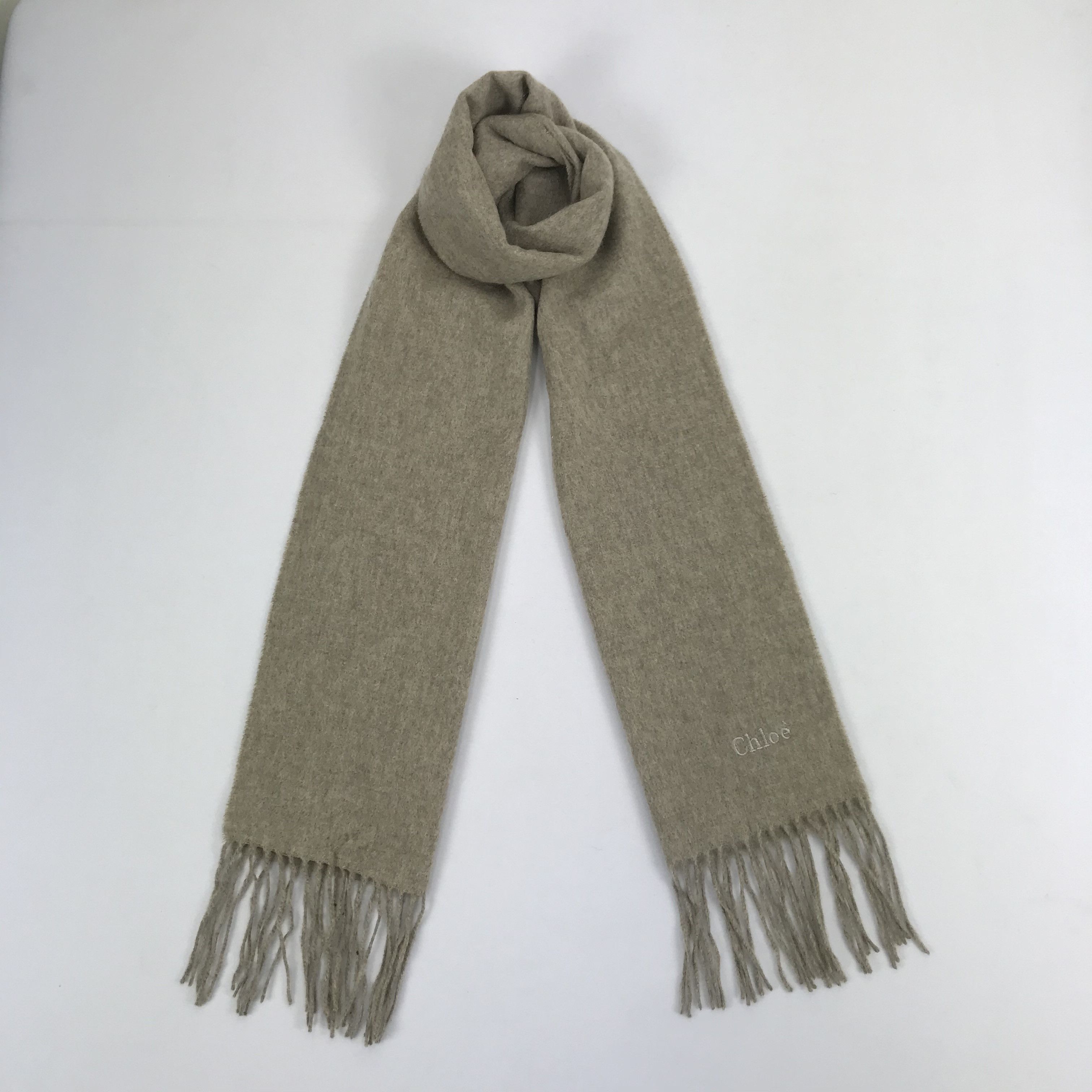 Vintage Vintage Chloe Scarf Muffler Wool Cashmere Scarves Size ONE SIZE - 1 Thumbnail