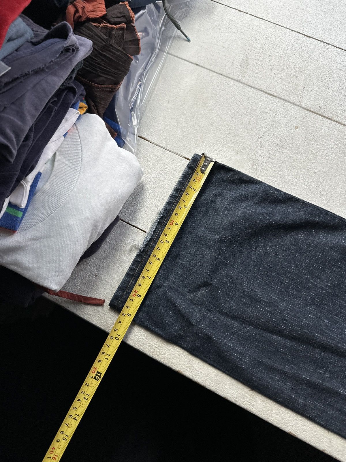 Levi's 🚨Vintage 90s Levis Jeans 506 LEGEND y2k dark Wash Denim Size US 35 - 19 Thumbnail