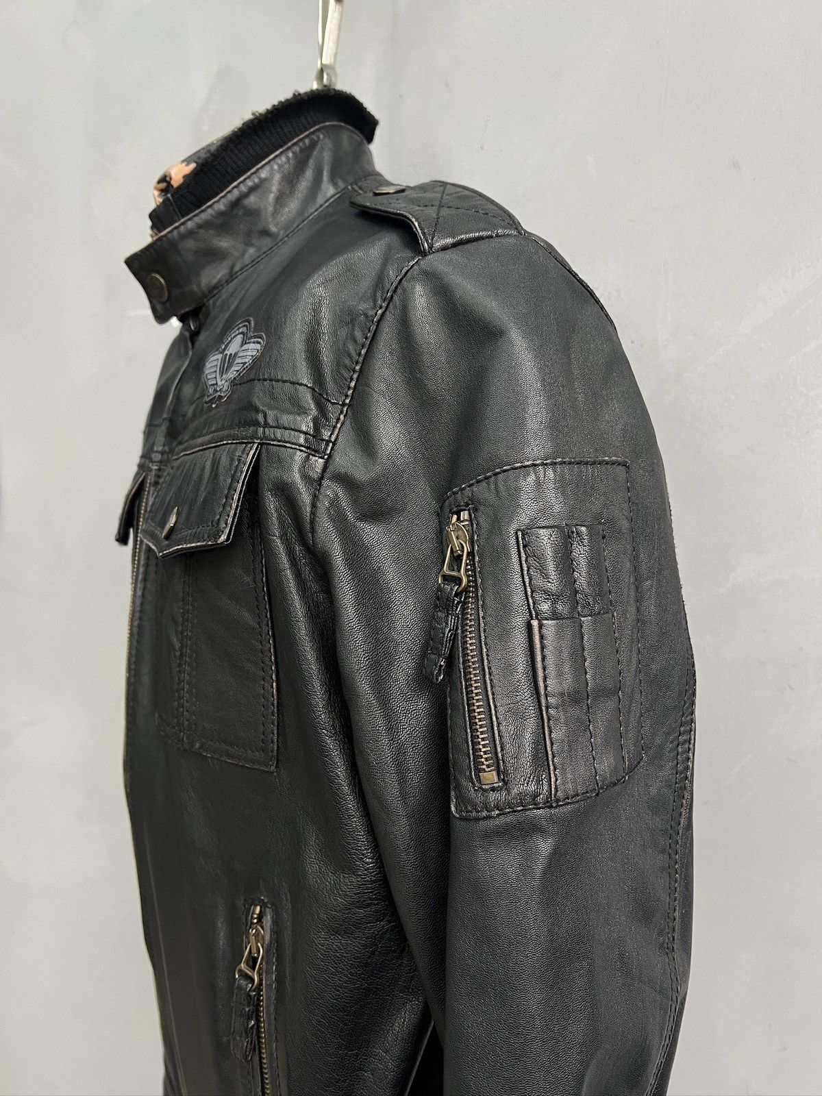 Ann Demeulemeester Ann Demeulemeester style leather cropped gothic style jacket Size US M / EU 48-50 / 2 - 4 Thumbnail