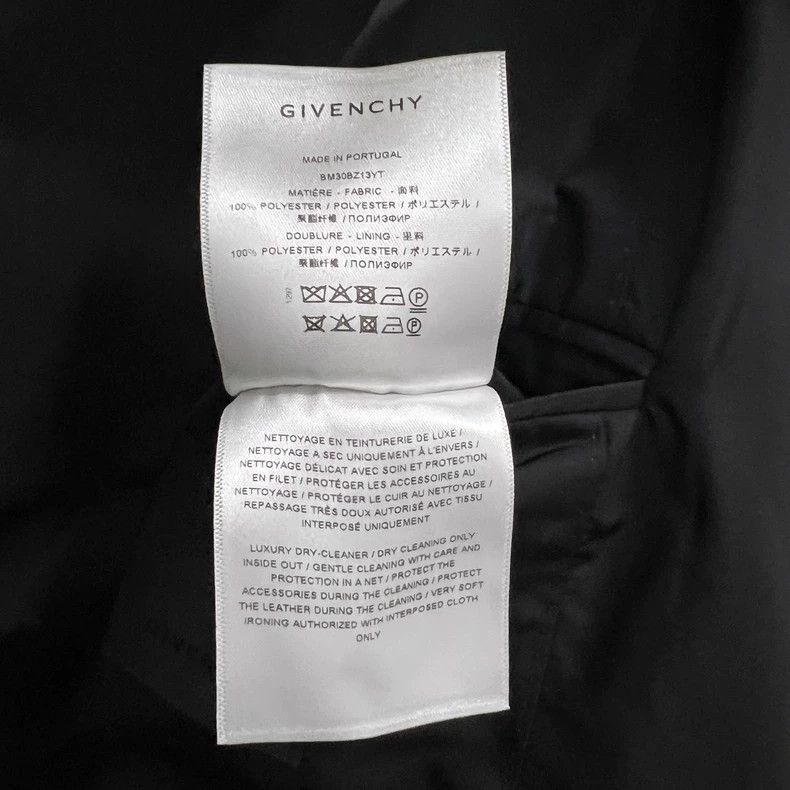 Givenchy Givenchy Size50 Belted Nylon Collar Suit Jacket, official p Size US M / EU 48-50 / 2 - 4 Thumbnail