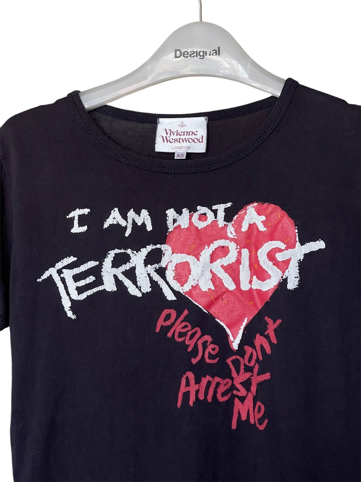 Vivienne Westwood☆ I am not a terrorist vivienne westwood I am not terrorist t-shirt vintage archive