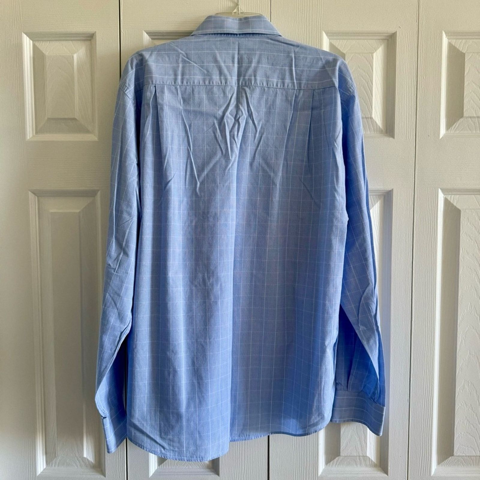 Yves Saint Laurent Yves Saint Laurent Long Sleeve Shirt, Blue, Size 17 1/2, 44 Size US XL / EU 56 / 4 - 4 Thumbnail