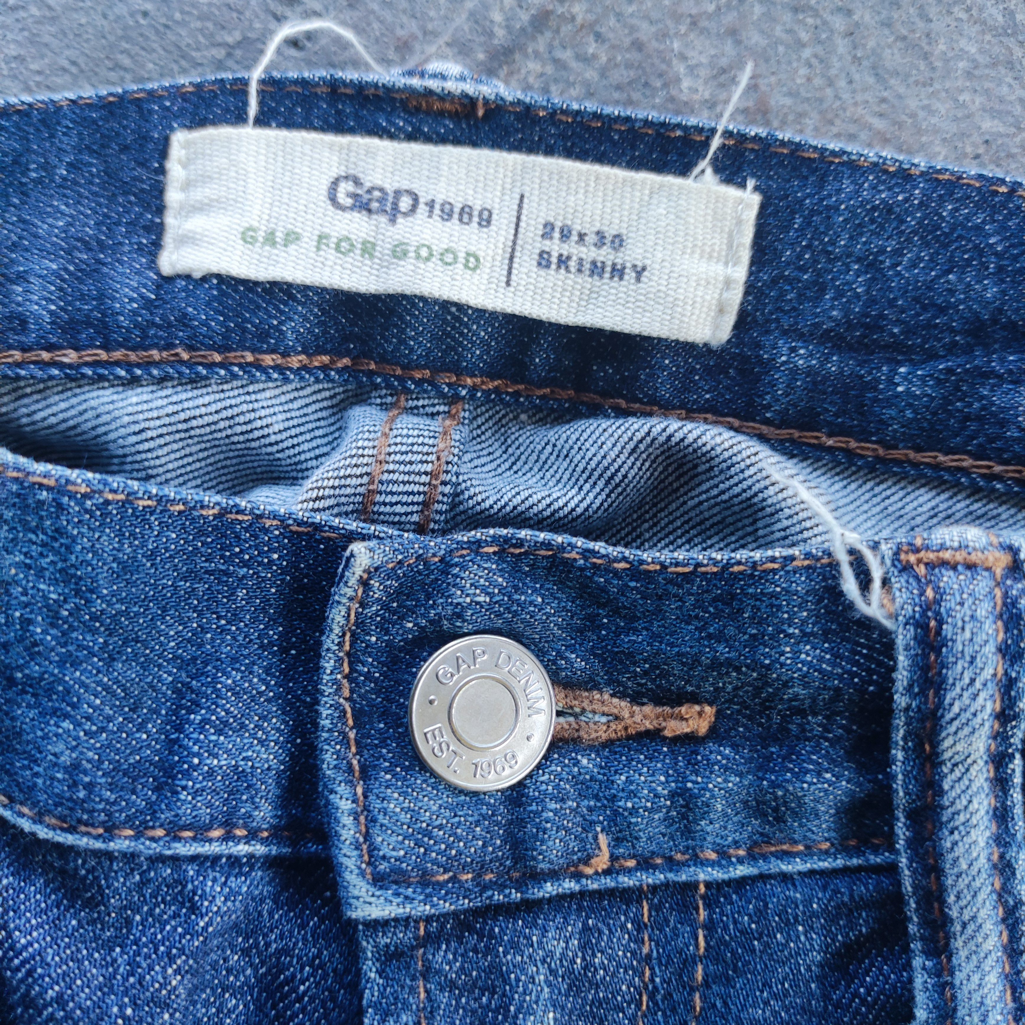 Gap Vintage GAP Brand Skinny Jeans Ripped Pants Size US 31 - 5 Thumbnail