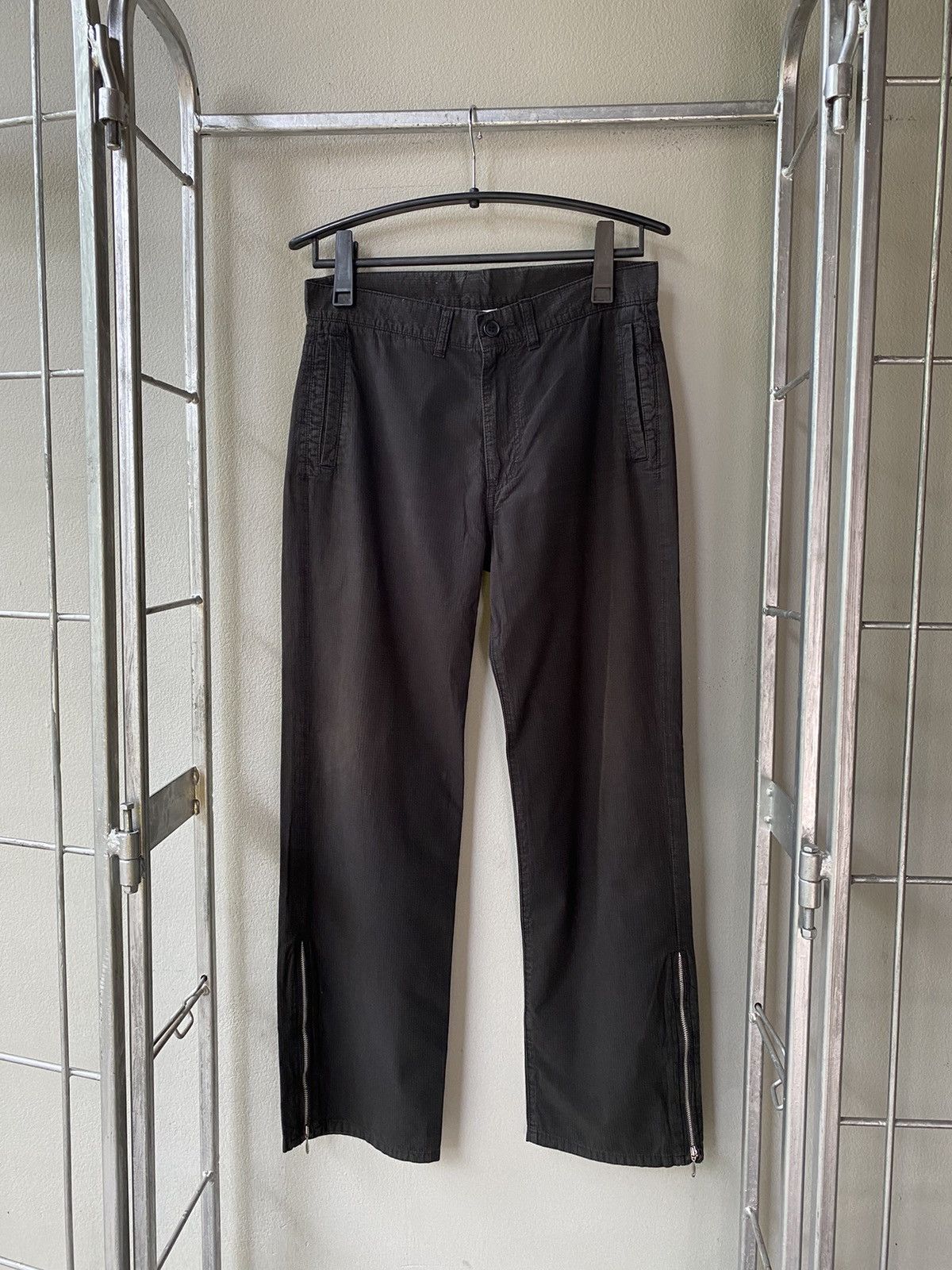 0 × Japanese Brand 0000 by N 44 Acc Black Long Pants with Zippered Ankles Size US 31 - 1 Thumbnail