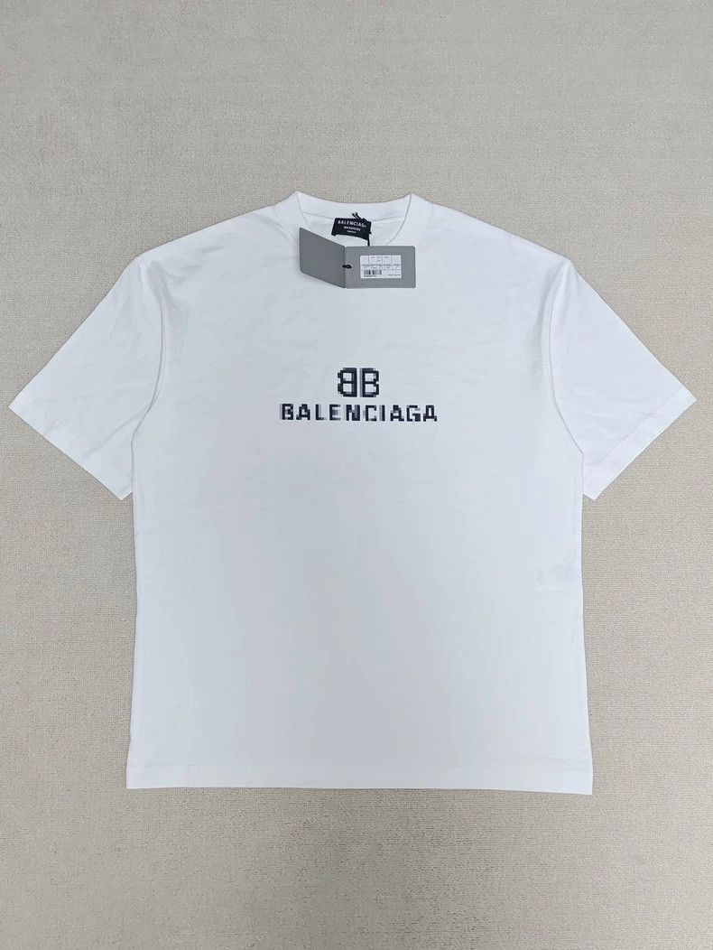Balenciaga Balenciaga Mosaic Logo Short Sleeve T-shirt-2506 Size US S / EU 44-46 / 1 - 1 Thumbnail