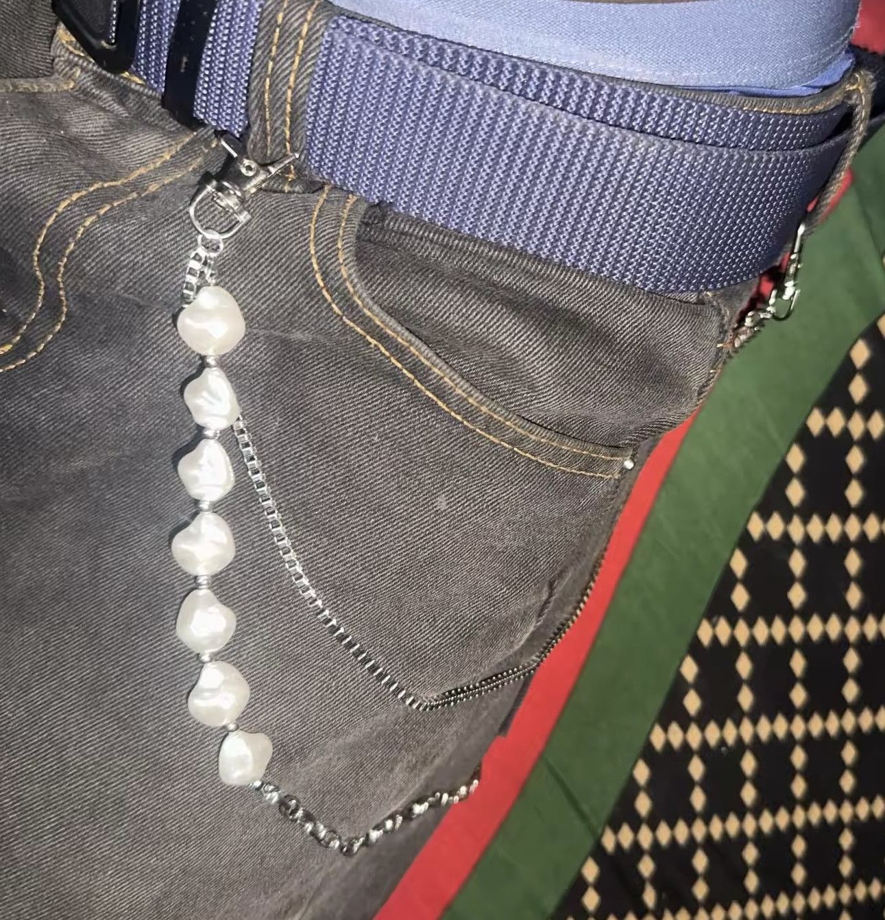 Jewelry Irregular Imitation Pearl Double Layer Waist Chain Size ONE SIZE - 5 Thumbnail