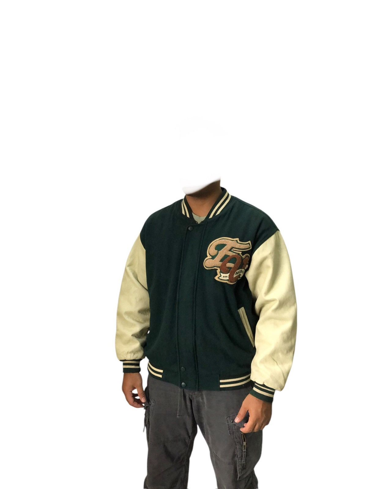 MLB Vtg 90s Ivy Spirit Baseball Team Varsity Jacket Arm Leather Size US L / EU 52-54 / 3 - 5 Thumbnail