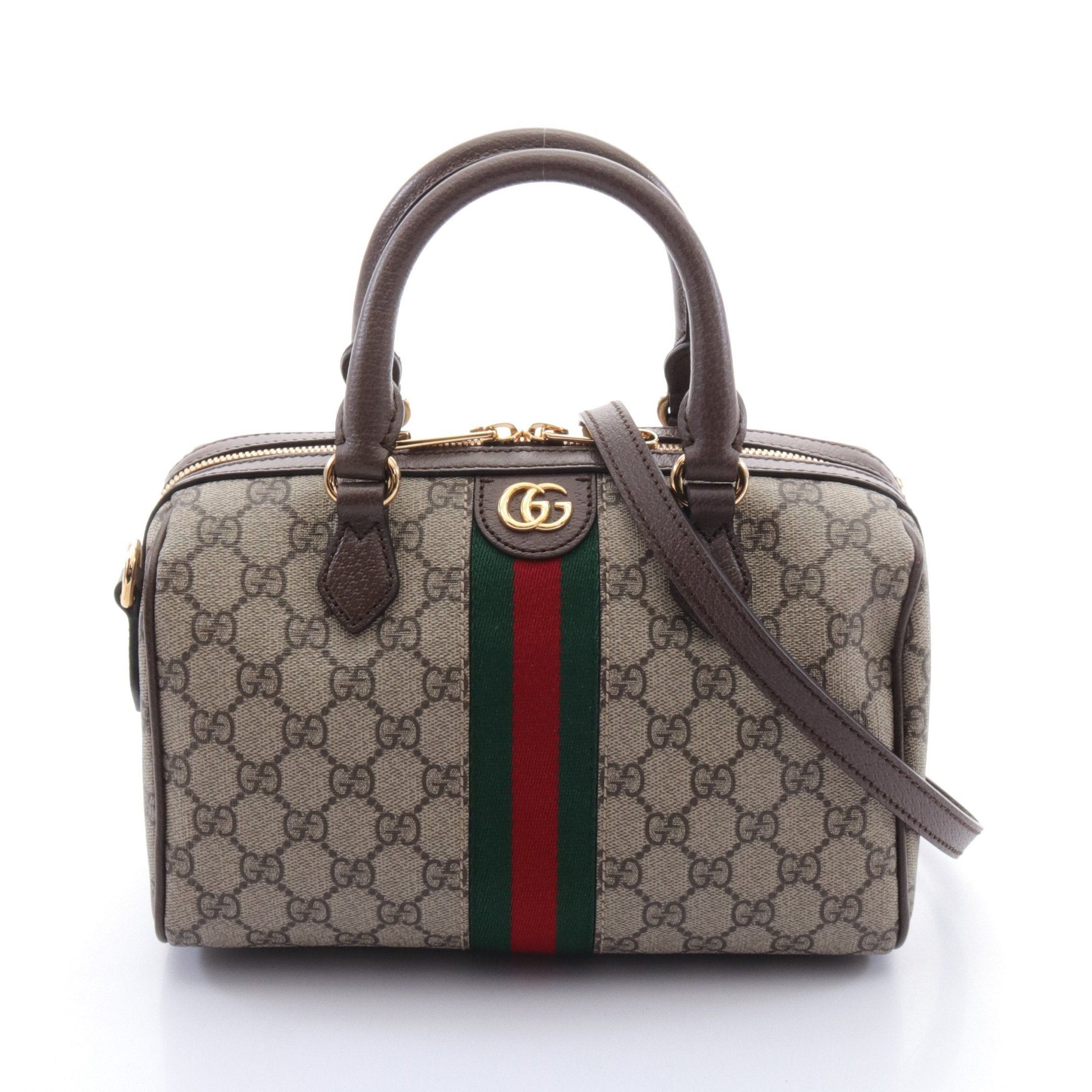 Gucci Gucci Ophidia Gg Supreme Small Top Handle Bag Handbag Leather Beige Brown Size ONE SIZE - 1 Thumbnail