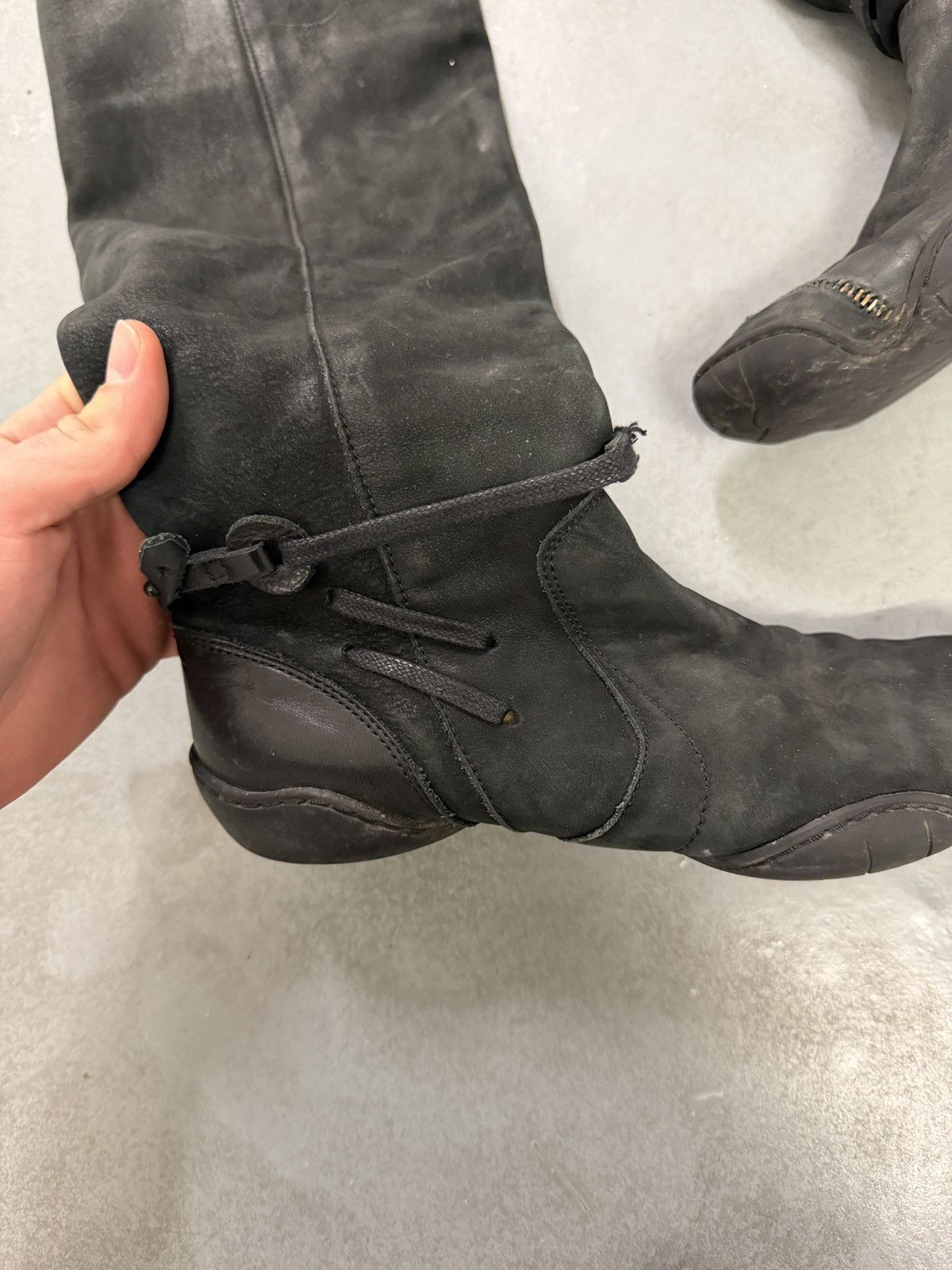 Marithe + Francois Girbaud Marithé François Girbaud Tall Leather Boots Size US 8 / IT 38 - 3 Thumbnail