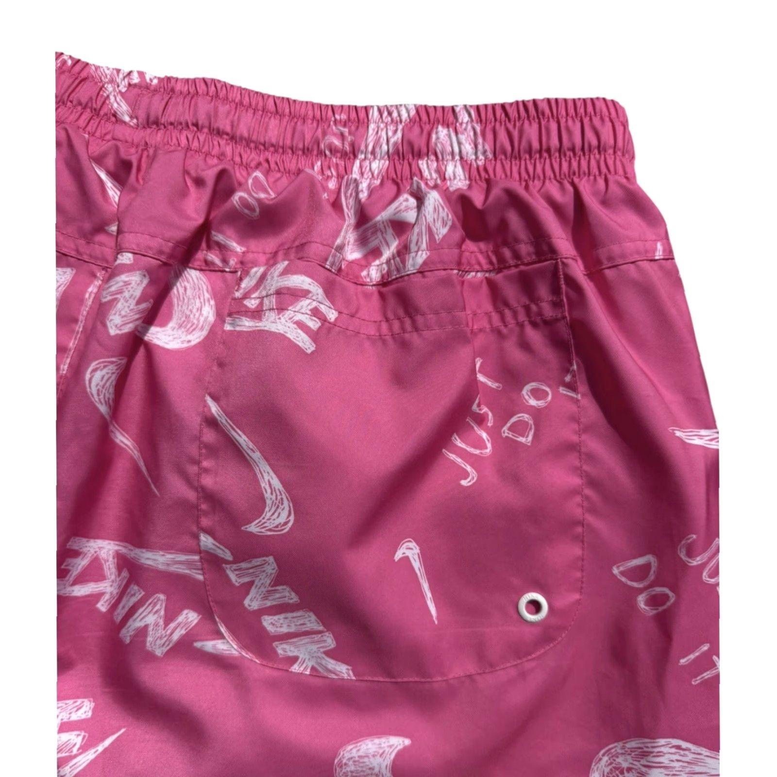 Nike Nike Sportswear Shorts Pink Just Do It All Over Print NSW Woven Flow Sz 2XL Mens Activewear Short 2XL Size US 39 - 5 Thumbnail