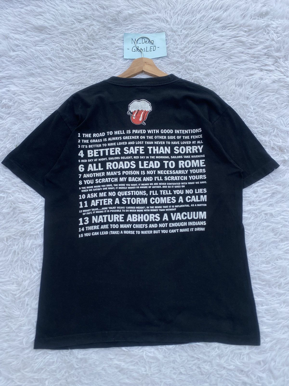 Japanese Brand Rare The Rolling Stones Japanese Brand Number Nine Tshirt Size US L / EU 52-54 / 3 - 11 Thumbnail