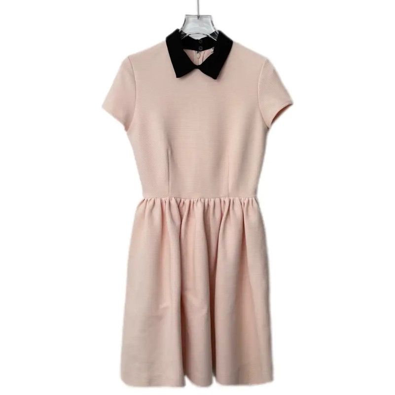 Miu Miu Miu Miu Pink Cotton Blend Dress 0089 Size XS / US 0-2 / IT 36-38 - 1 Thumbnail