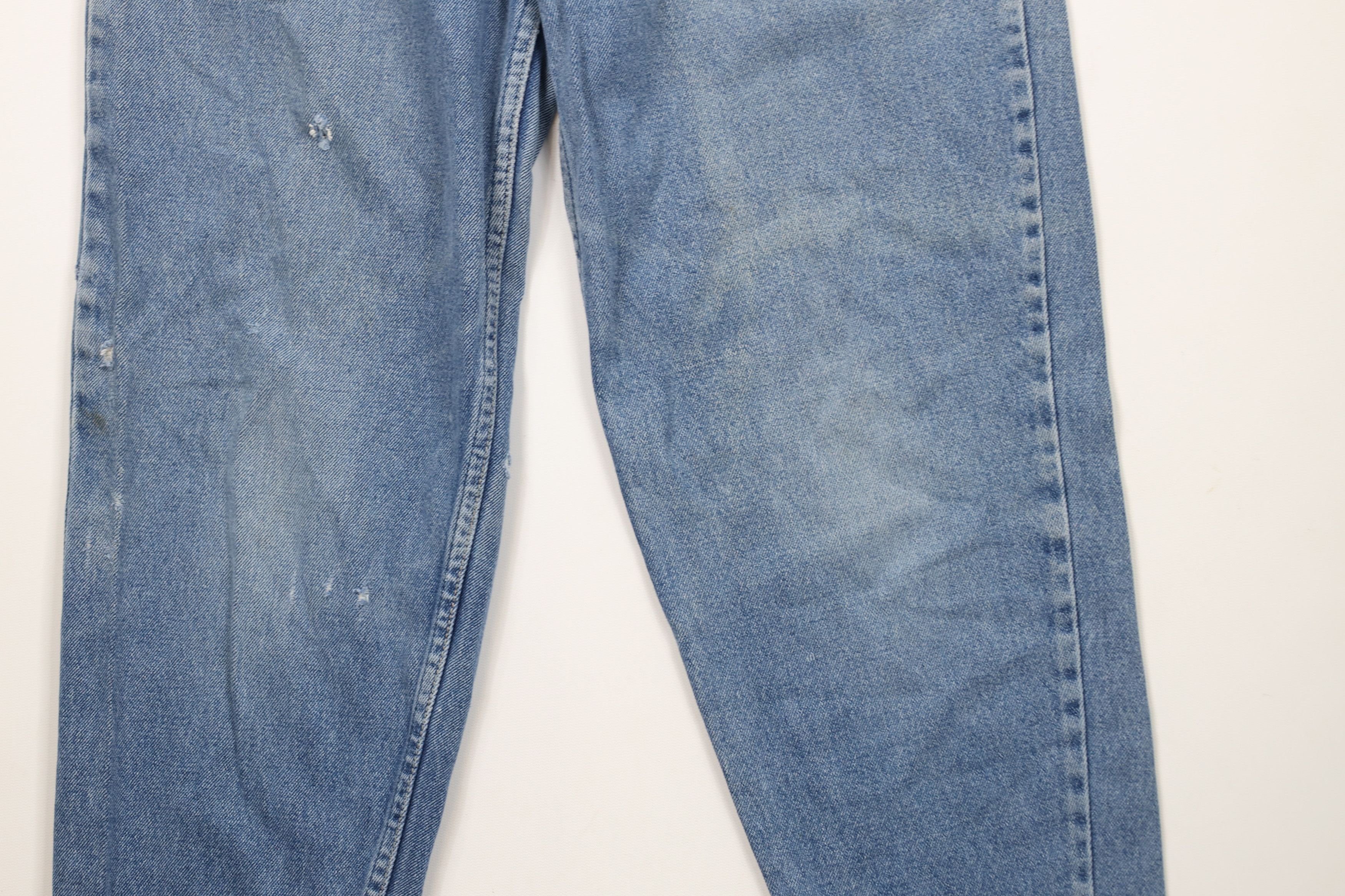 Vintage Vintage 90s Streetwear Tapered Leg Denim Jeans Blue Size 32" / US 10 / IT 46 - 3 Thumbnail