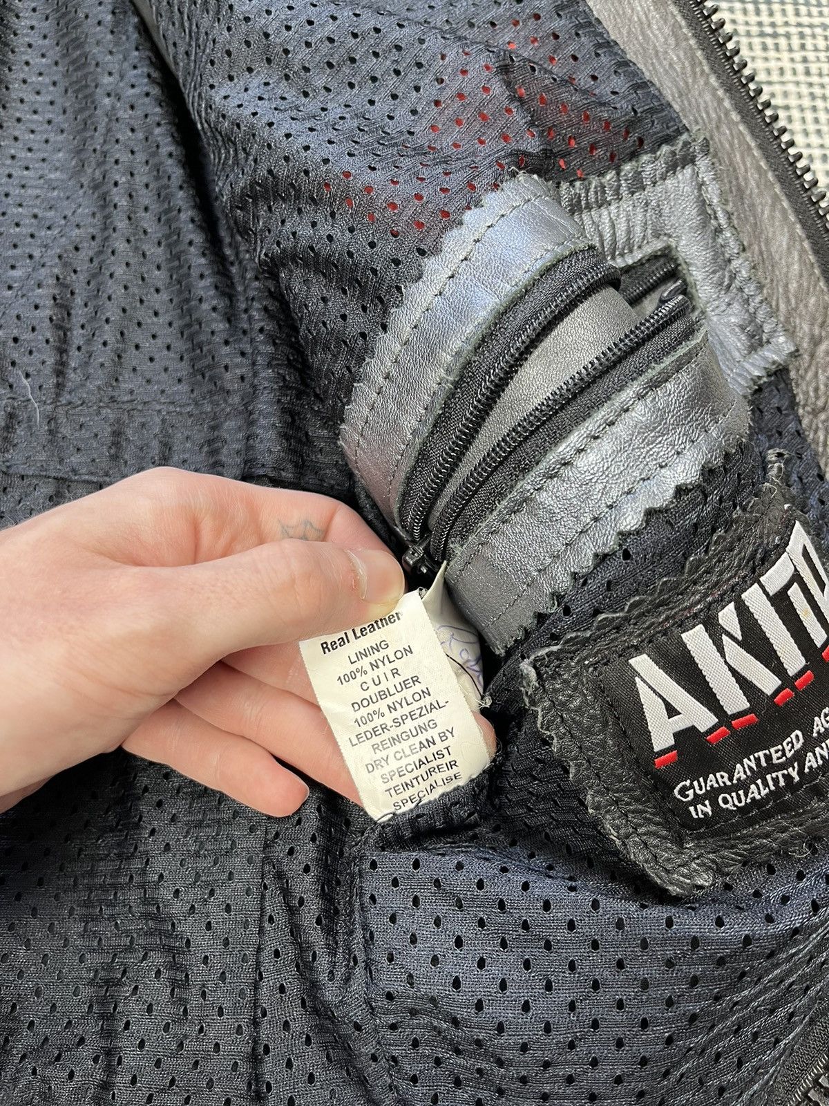Genuine Leather ➕ genuine leather top quality moto racing jacket AKITO Size US L / EU 52-54 / 3 - 6 Thumbnail
