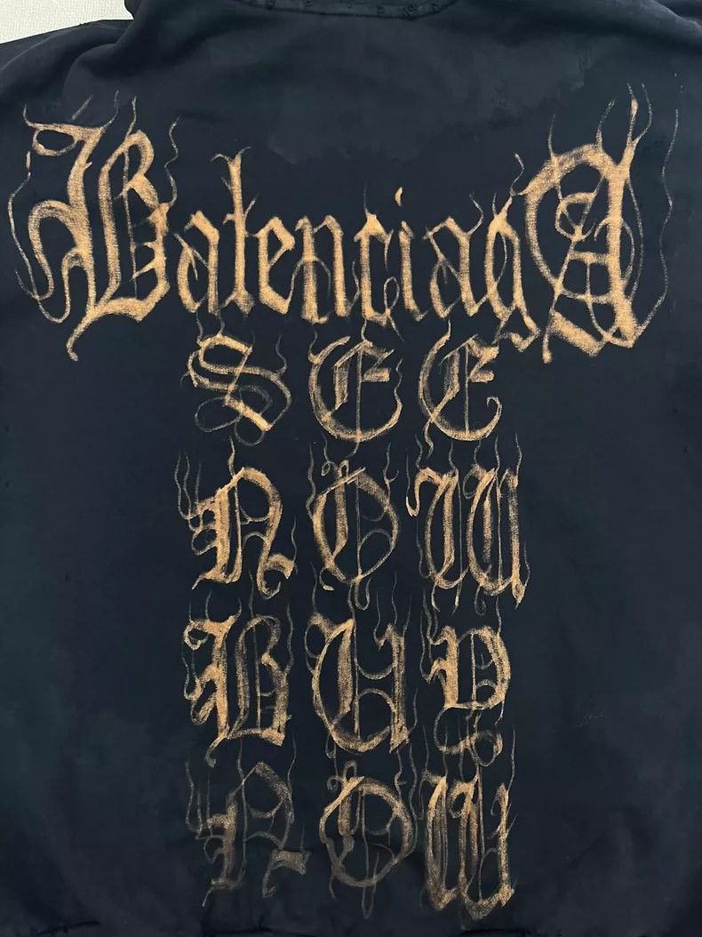 Balenciaga Balenciaga FW23 graphic print zipper slim fit sweatshirt 25 Size US S / EU 44-46 / 1 - 3 Thumbnail