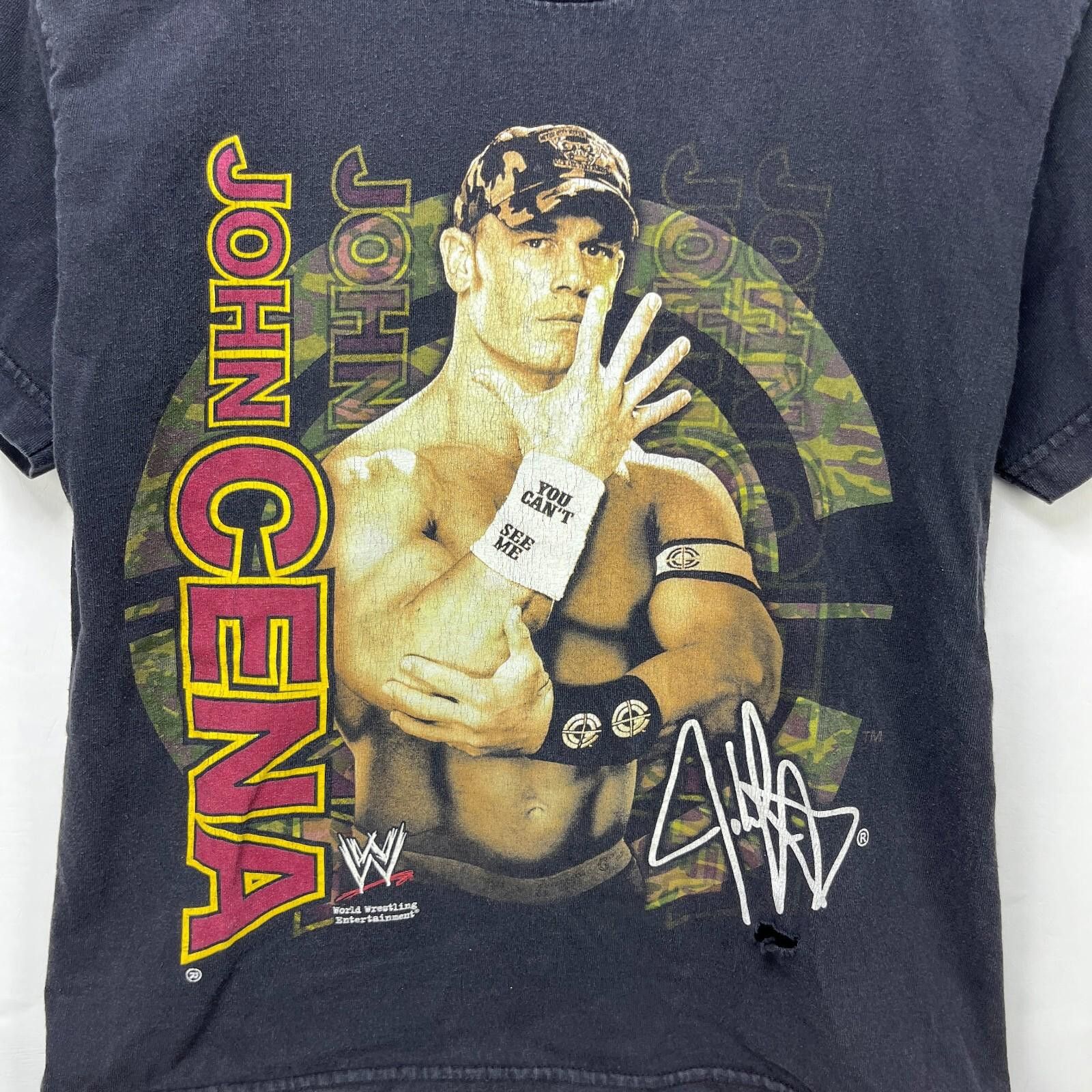 WWE Vintage WWE John Cena Wrestling T-Shirt Youth Medium Size US M / EU 48-50 / 2 - 2 Thumbnail