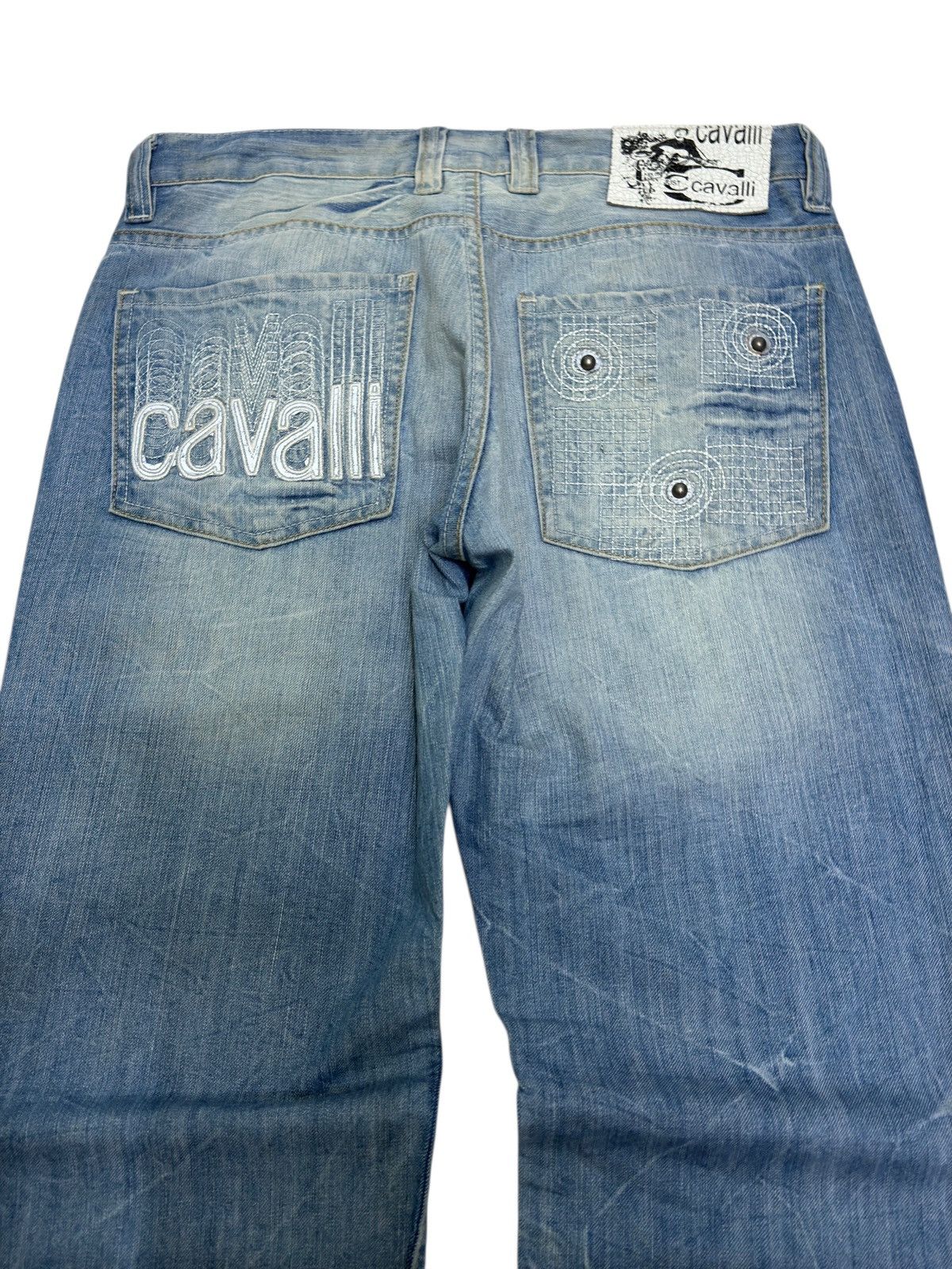 Just Cavalli Vintage JUST CAVALLI CLAW MARK EMBROIDERY LOGO DENIM Size US 31 - 11 Thumbnail