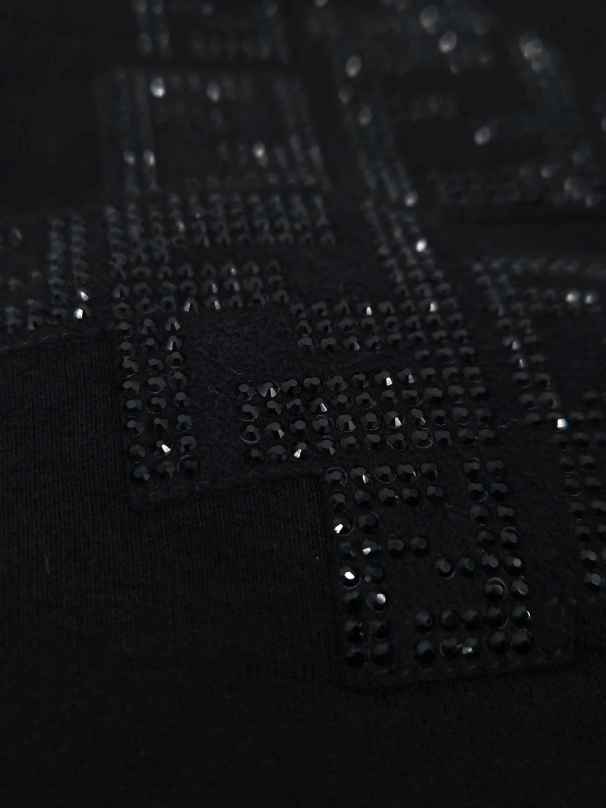 Fendi Fendi Black Crystal Beaded FF Logo Crewneck Sweatshirt Size US XS / EU 42 / 0 - 2 Thumbnail