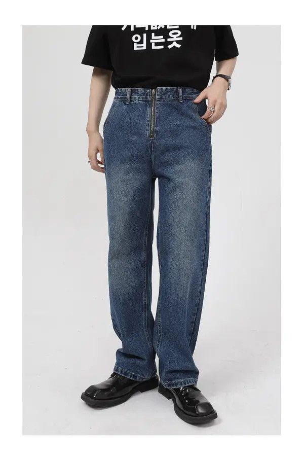 Japanese Brand Harada x Arai Japanese style straight zipper design jeans Size US 32 / EU 48 - 1 Thumbnail