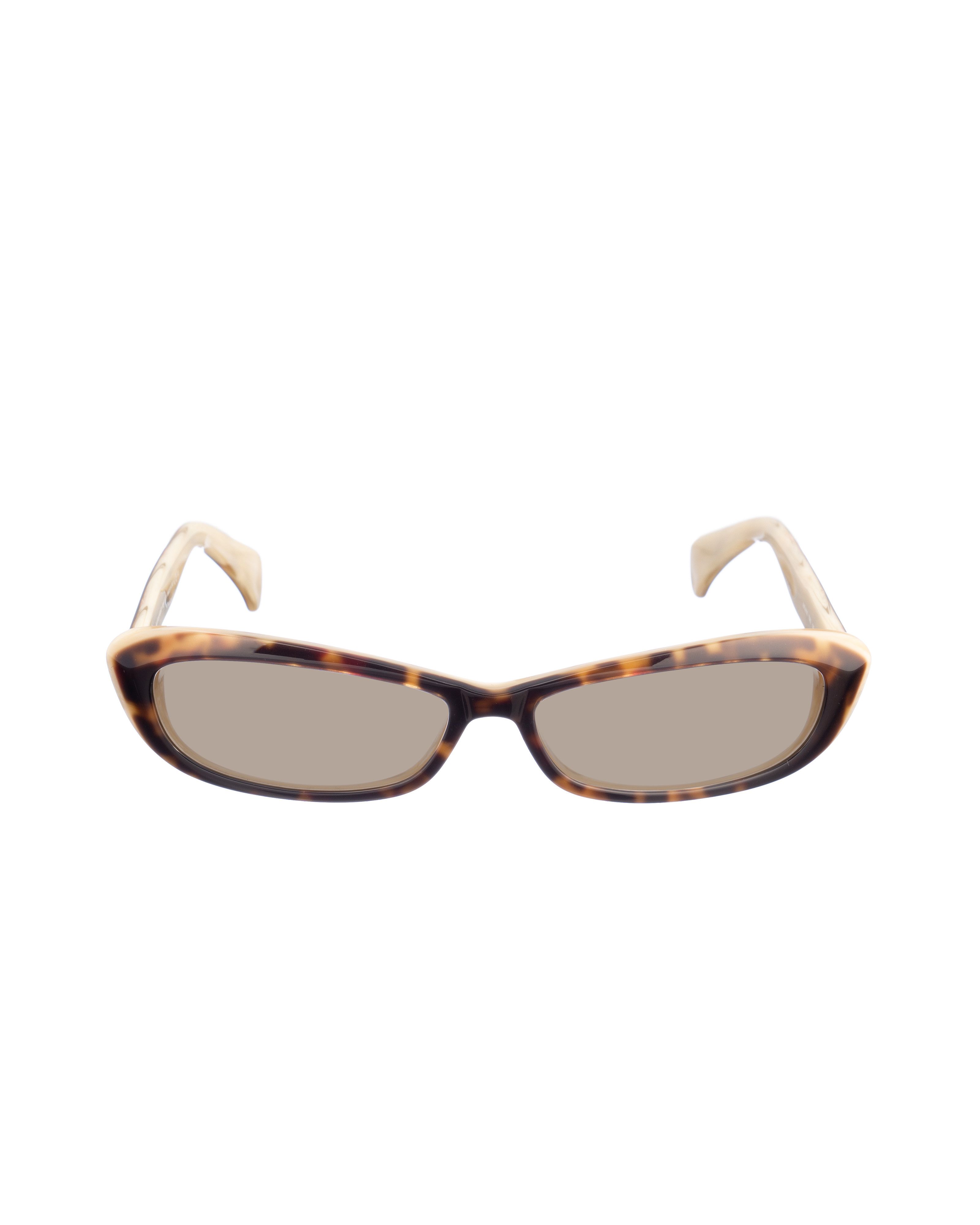 Alexander McQueen Alexander McQueen '90s Cream Cheetah Cat-Eye Sunglasses Size ONE SIZE - 2 Thumbnail