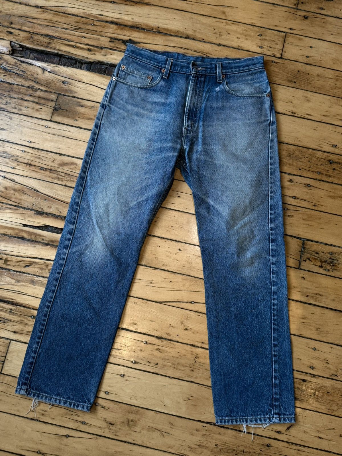 Levi's Vintage Early 2000's Levis 505xx Blue Faded Size US 34 / EU 50 - 1 Thumbnail