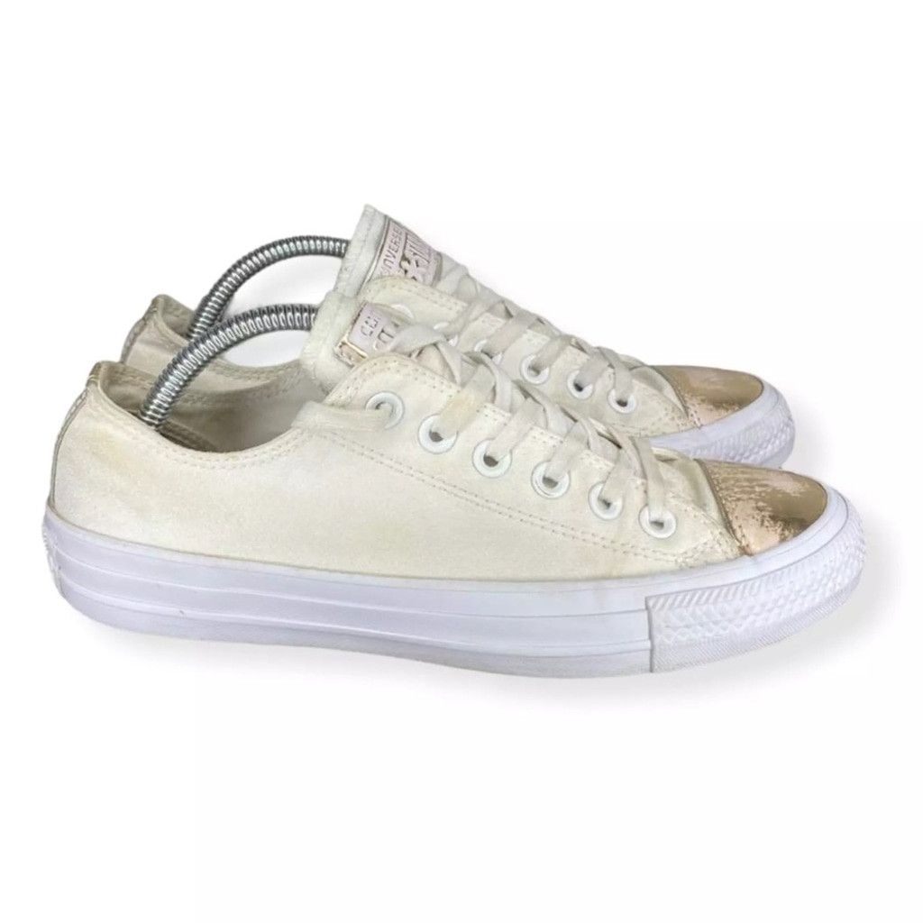 Converse Converse All Star Size 6 White + Distressed Rose Gold Shoes Size US 6 / IT 36 - 9 Thumbnail