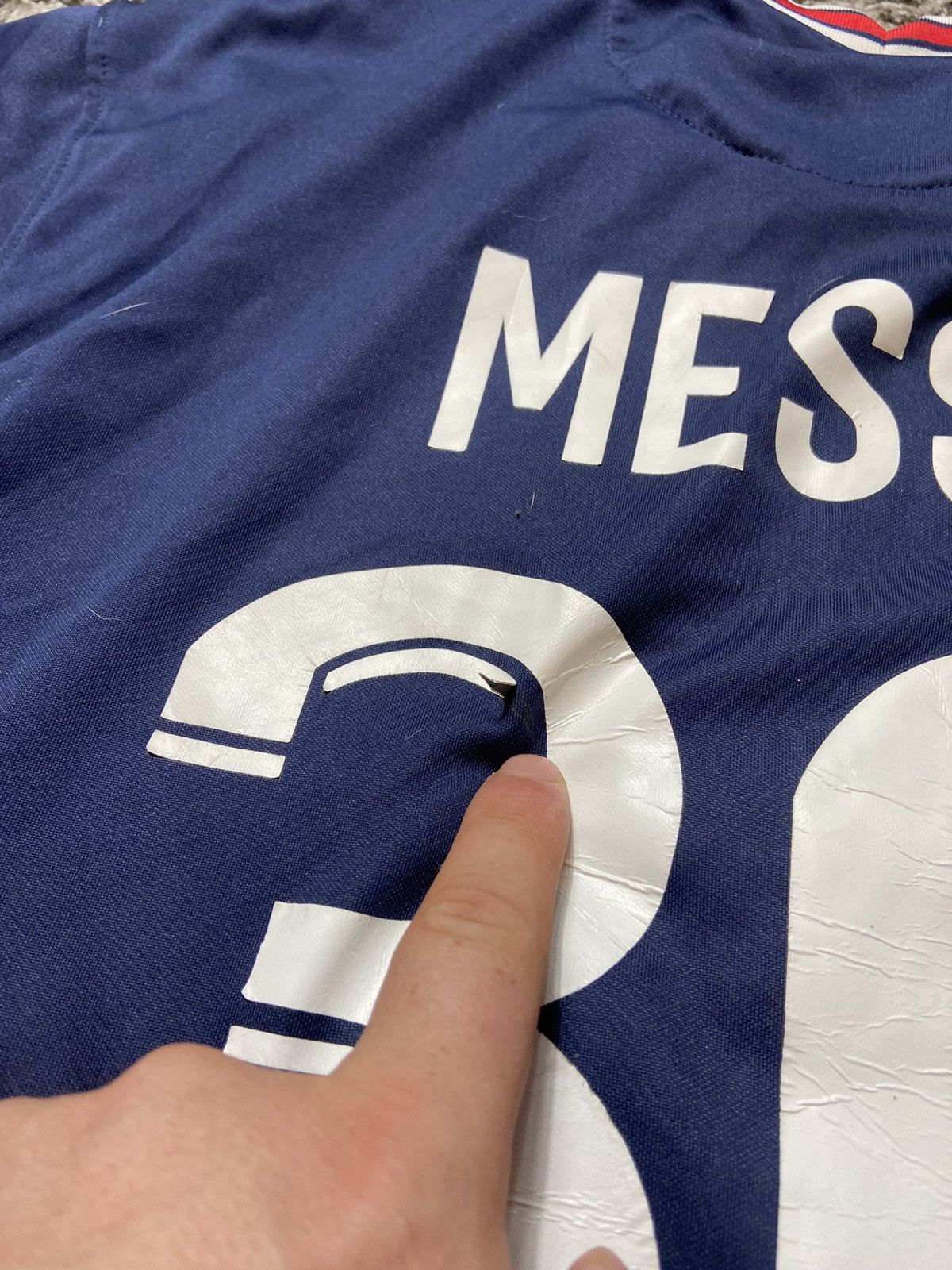 Vintage PARIS SAINT GERMAIN MESSI #30 JORDAN BLOCK CORE JERSEY Size US XL / EU 56 / 4 - 5 Thumbnail