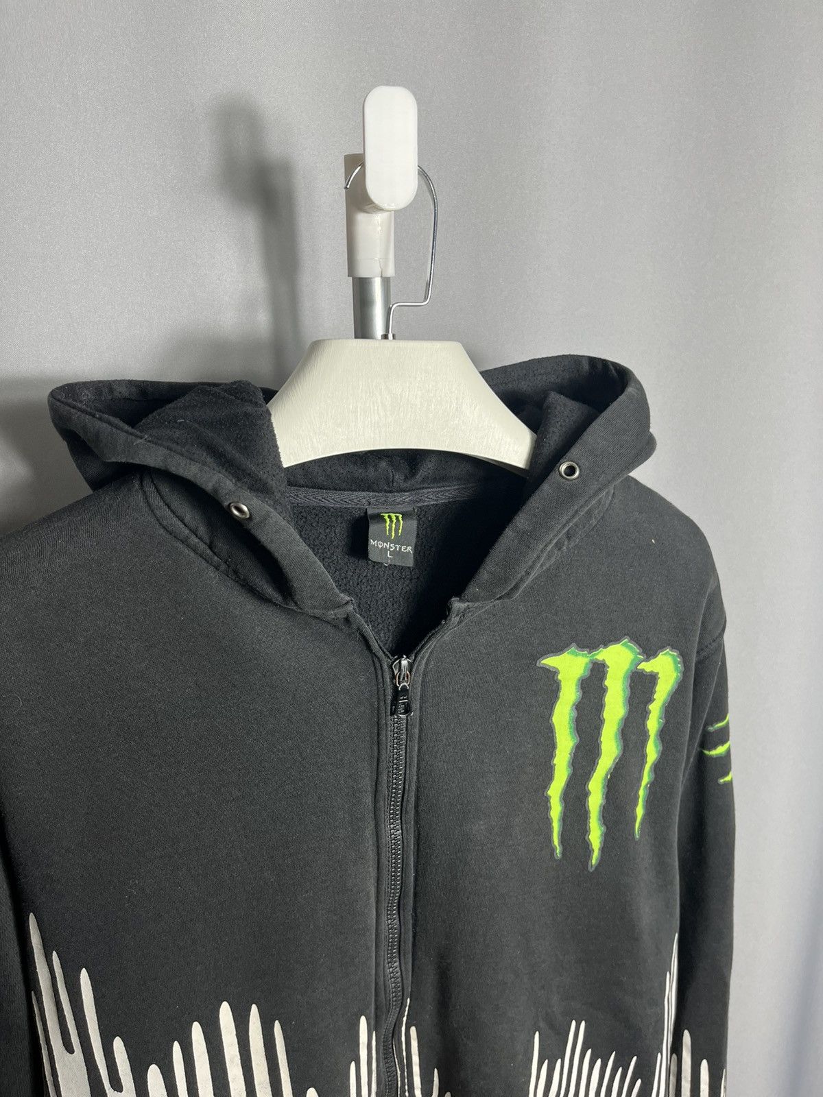 Other Monster Energy Block 43 hoodie vintage 90s RIRI mens black Size US L / EU 52-54 / 3 - 4 Thumbnail