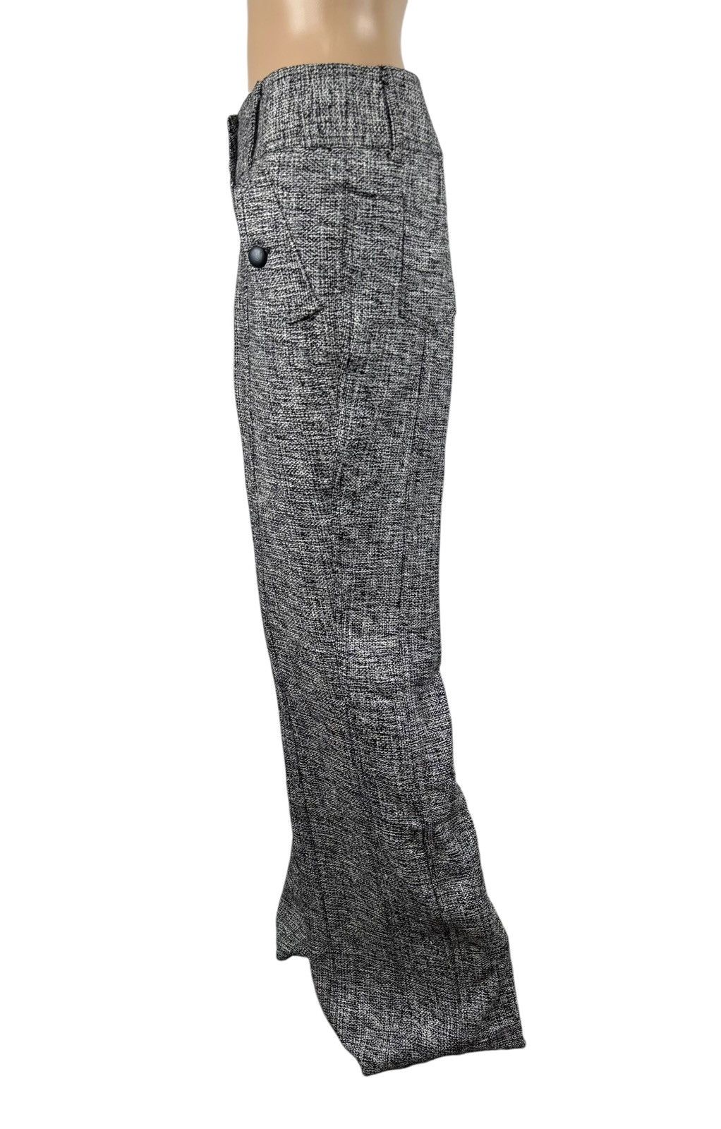 Other Tarun Tahiliani Cotton Gray Pants Bootcut Knit size M Size 28" / US 6 / IT 42 - 4 Thumbnail