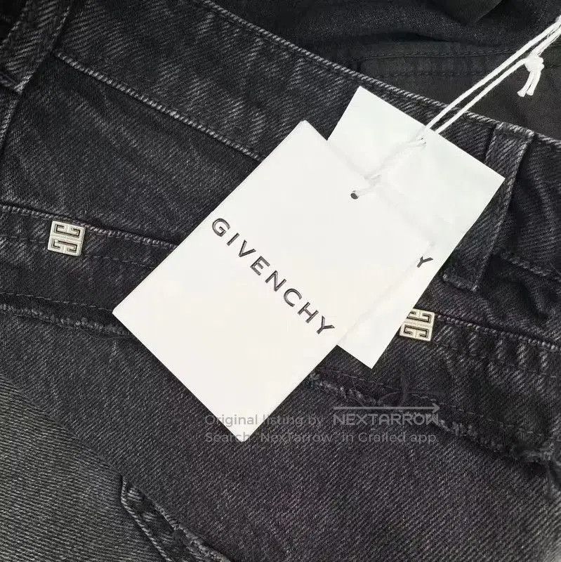 Givenchy Givenchy Black Cotton Distressed Women's Shorts . Size 28" / US 6 / IT 42 - 7 Thumbnail
