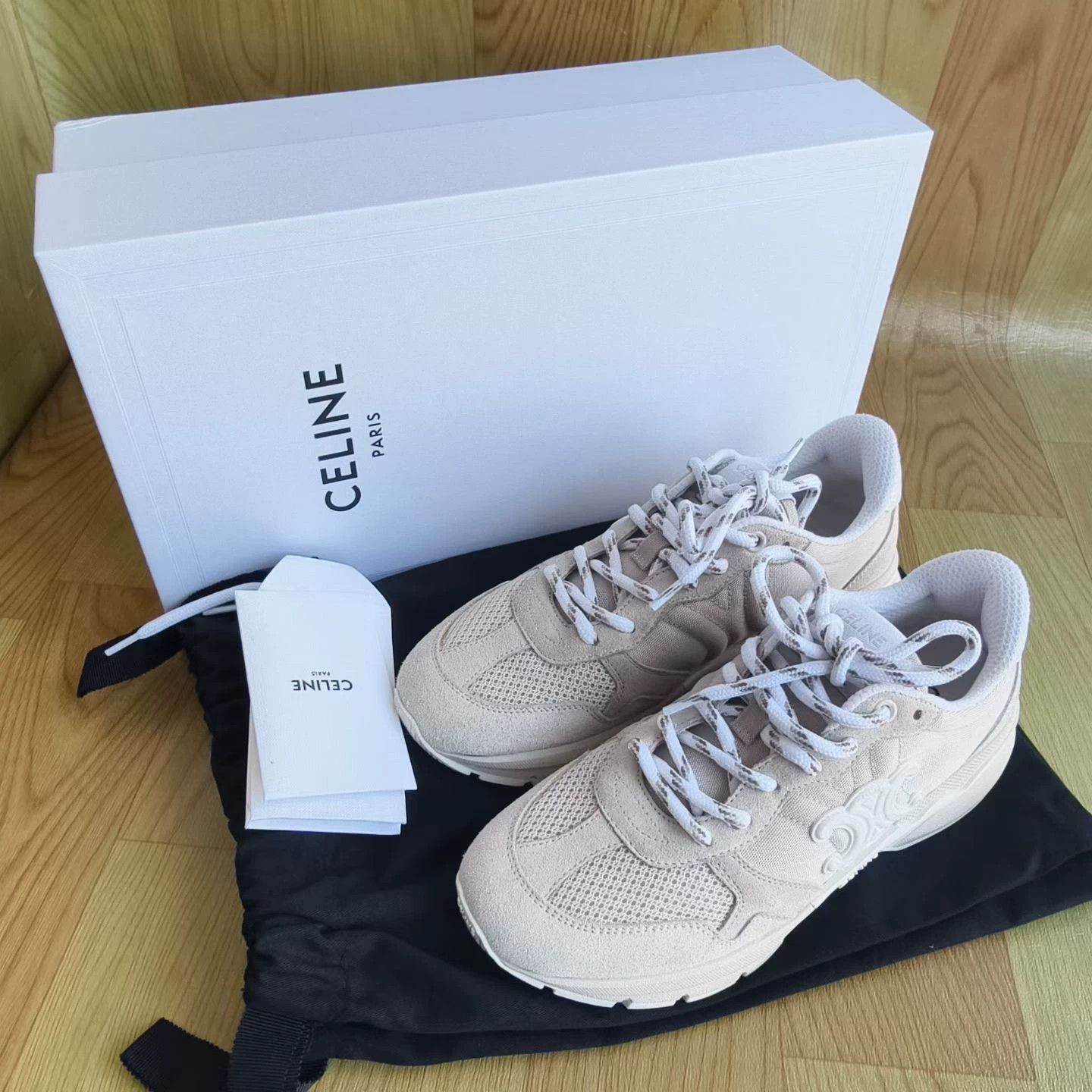 Celine CELINE Runner, Calfskin, Round Toe, Lace-up, Low-top Size US 6.5 / IT 36.5 - 7 Thumbnail