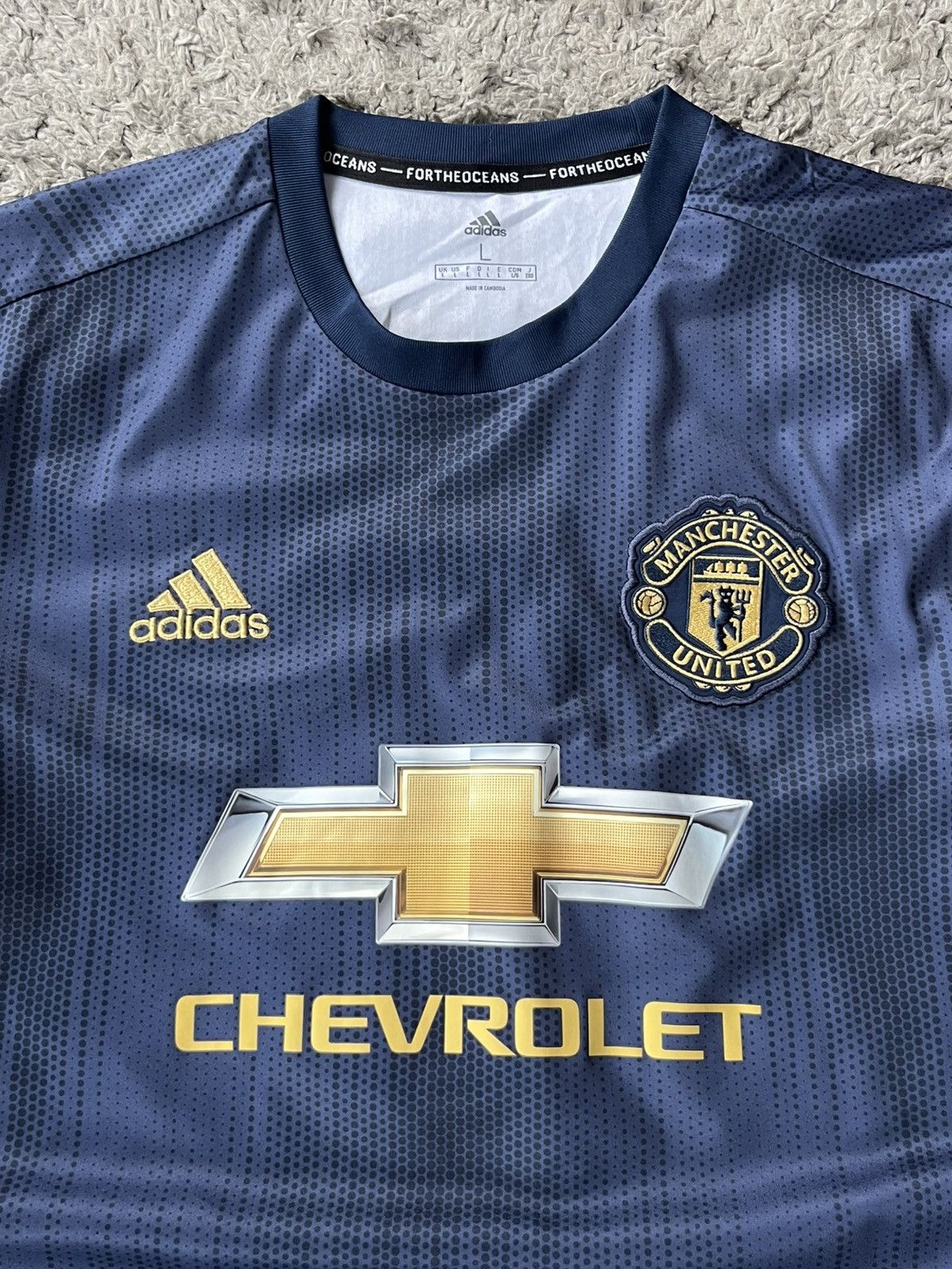 Adidas Vintage Tee Adidas MANCHESTER UNITED 2018 AD Streetwear Size US L / EU 52-54 / 3 - 3 Thumbnail