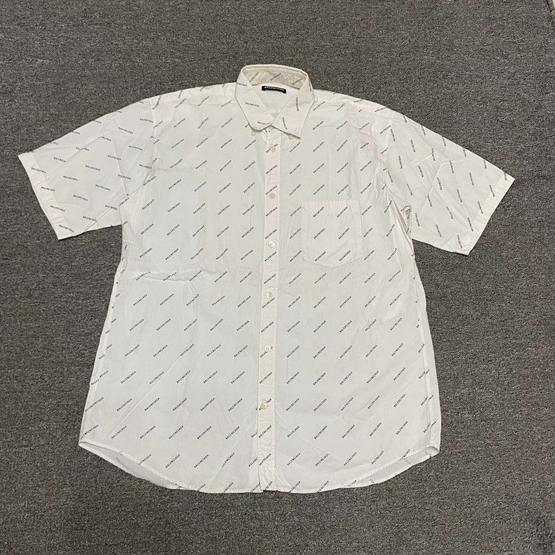 Balenciaga Balenciaga size 38 Bulletproof Logo Shirt Size S / US 4 / IT 40 - 1 Thumbnail