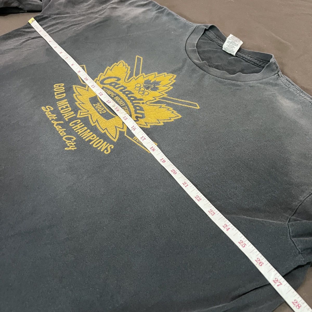 NHL Vintage 2002 Roots Champion Hockey Teams Tee Faded Thrashed Size US XL / EU 56 / 4 - 16 Thumbnail