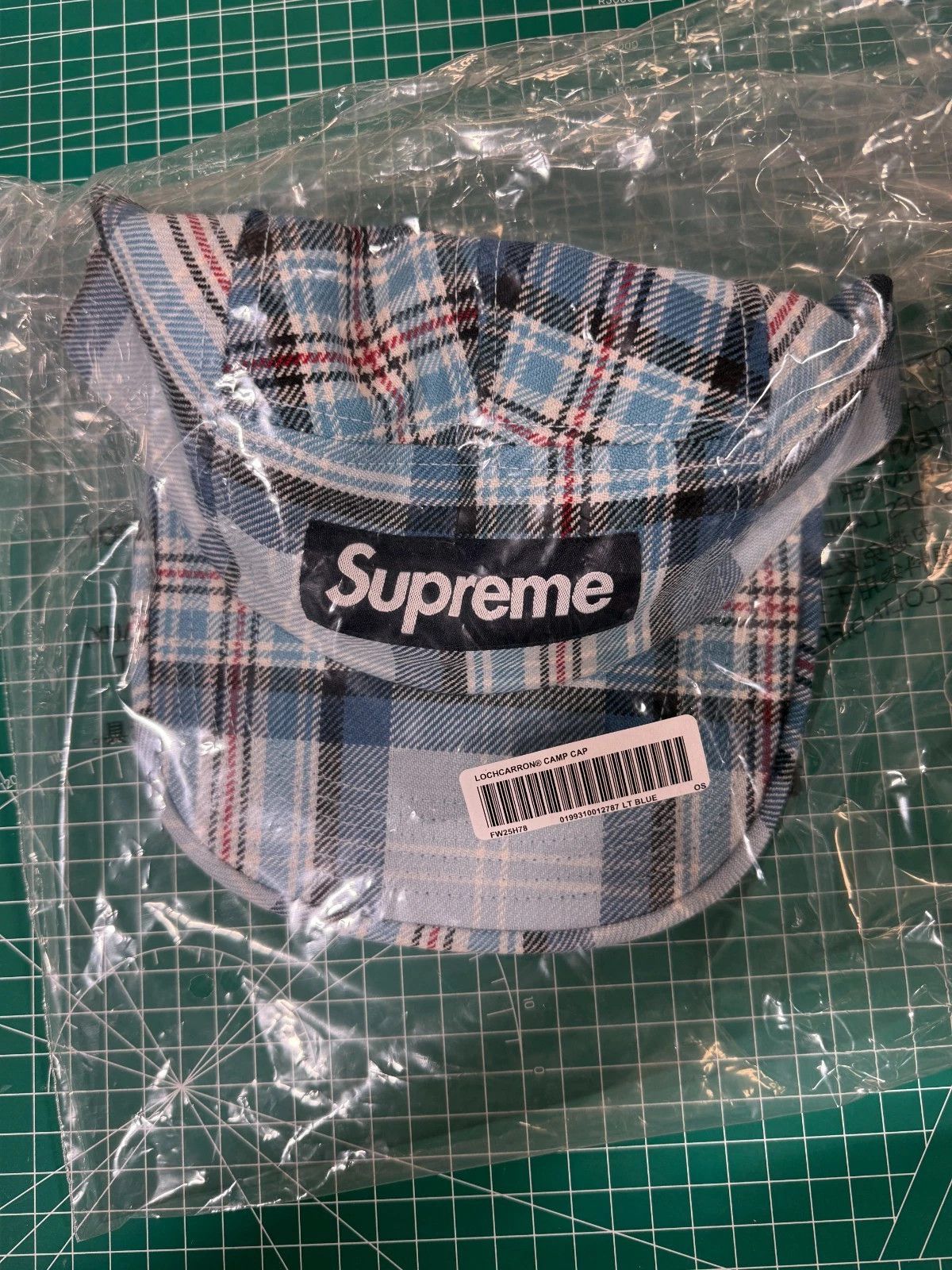 Supreme Supreme Lochcarron Camp Cap (FW25) Light Blue Sz Adjustable Size ONE SIZE - 2 Thumbnail