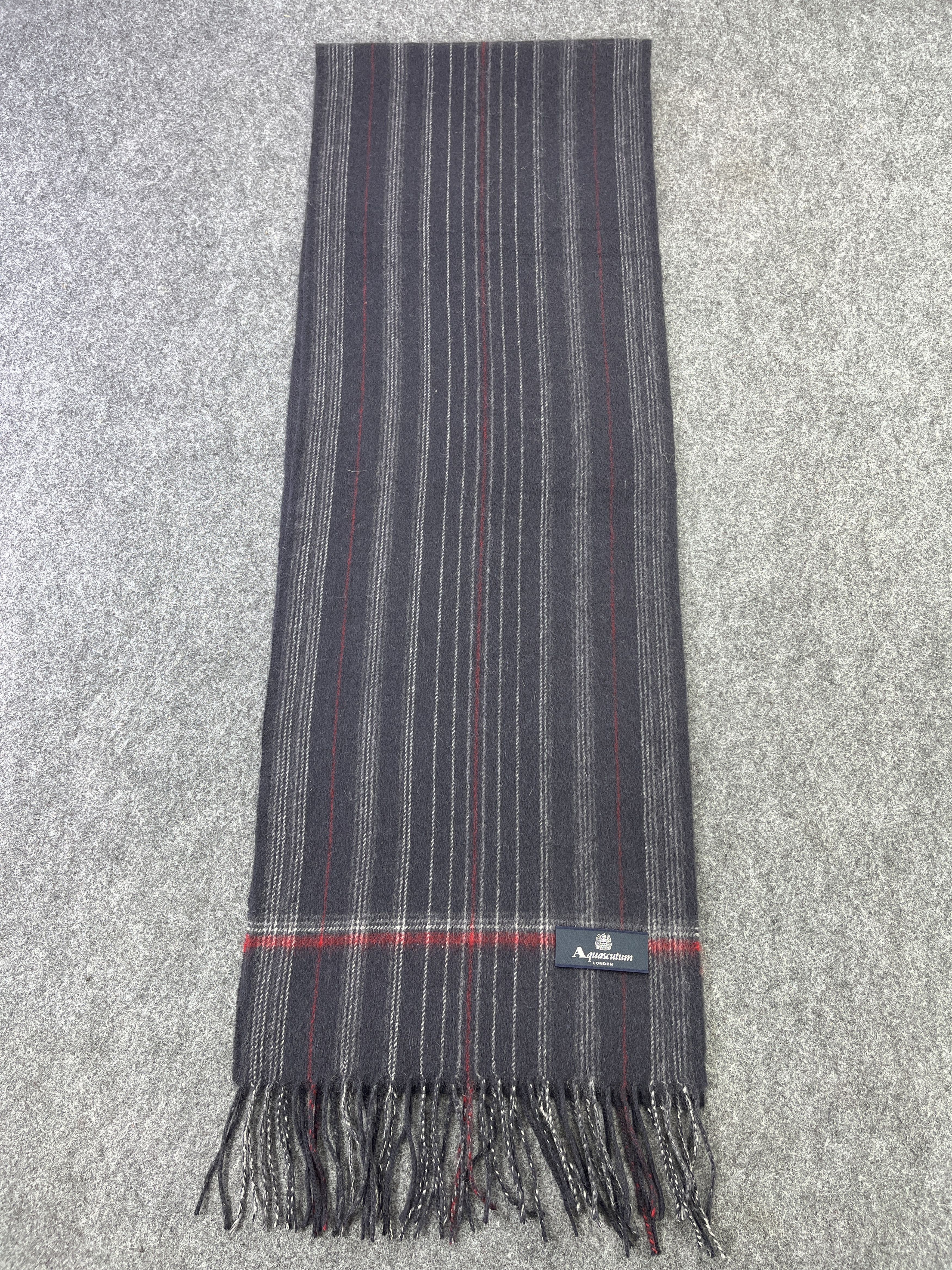 Aquascutum × Vintage Aquascutum Scarf / Muffler / Neckwear T184 Size ONE SIZE - 2 Thumbnail