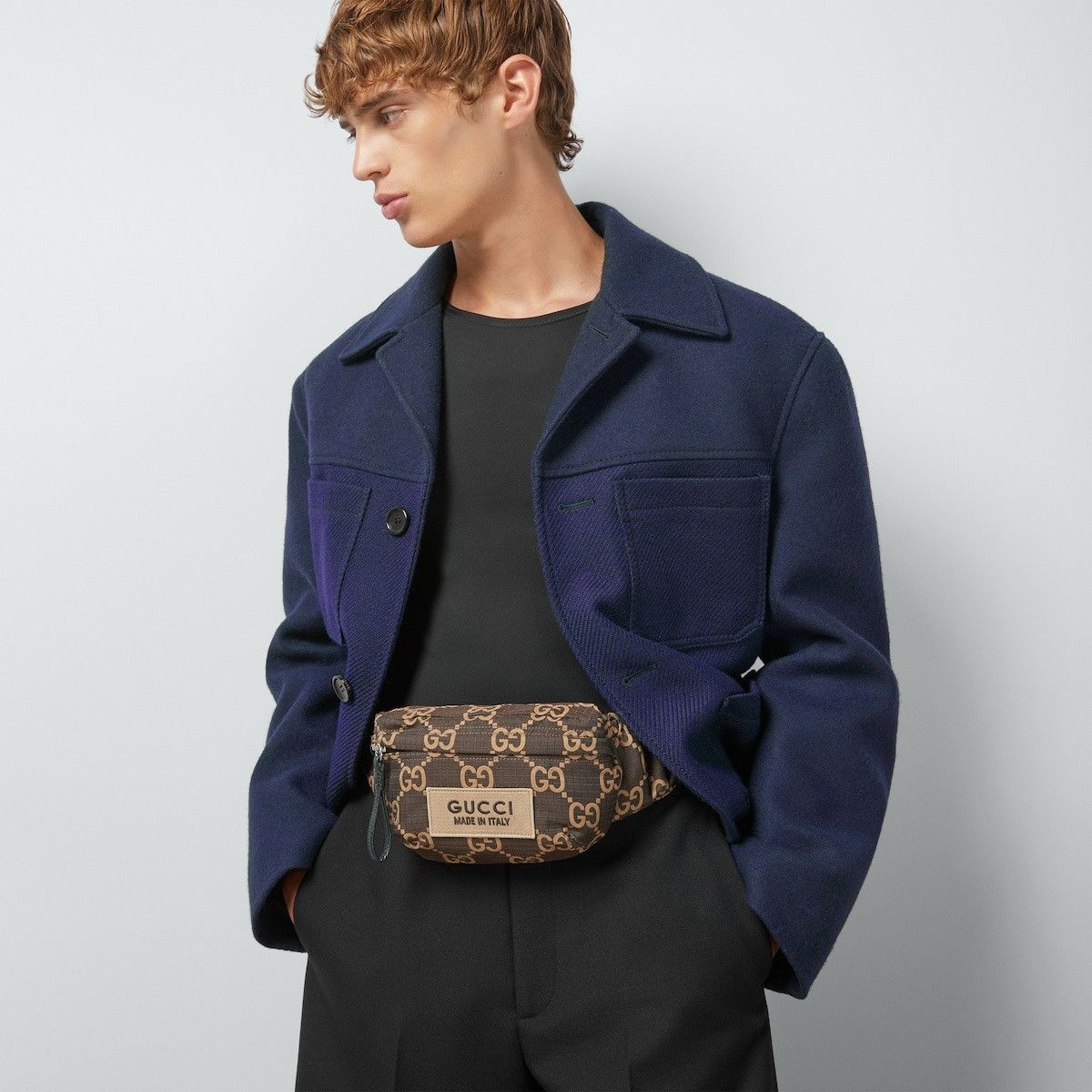 Gucci o1mt1gz0225 Size: 80 / Large GG Ripstop Belt Bag in Brown Size 30 - 3 Thumbnail