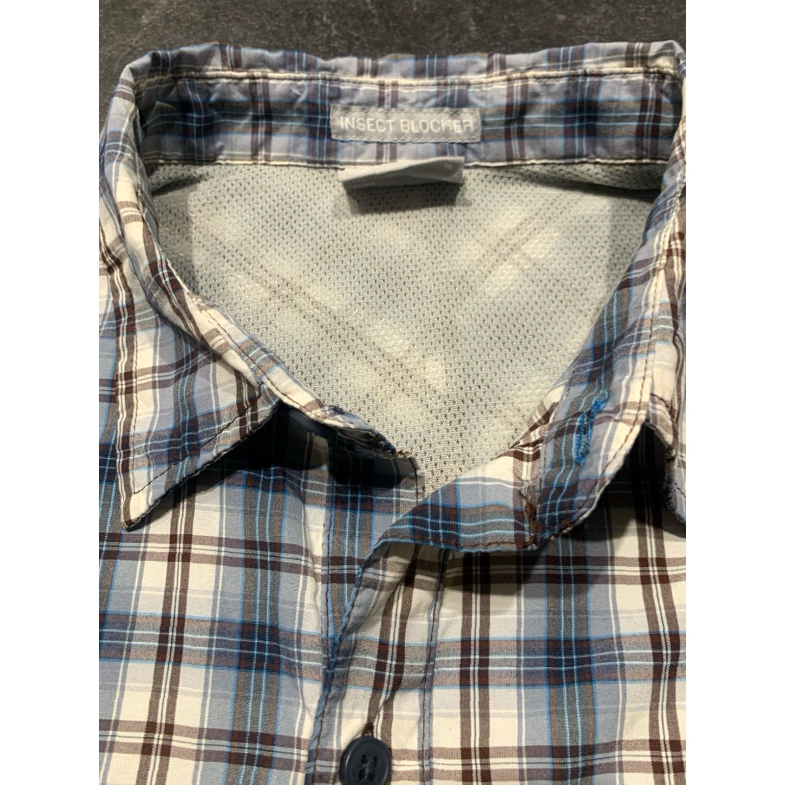 Vintage Columbia Men’s Plaid Shirt Long Sleeve Button-Up Outdoor Fishing All Seasons UV Protection Medium Gray Size US M / EU 48-50 / 2 - 4 Thumbnail