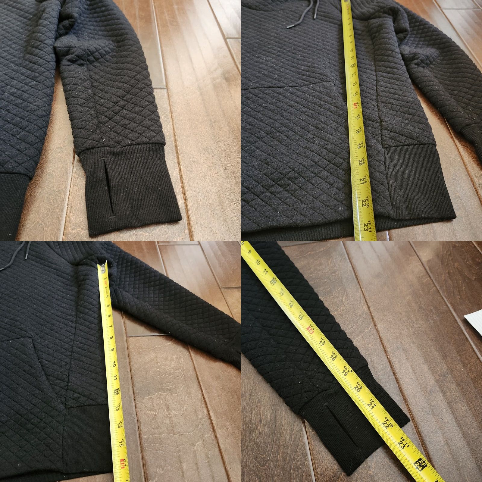 tentree Green Tea Sweatshirt Black Quilted Long Sleeve Pullover M Women Adults Medium Oversized Knit Flier? Size M / US 6-8 / IT 42-44 - 8 Thumbnail