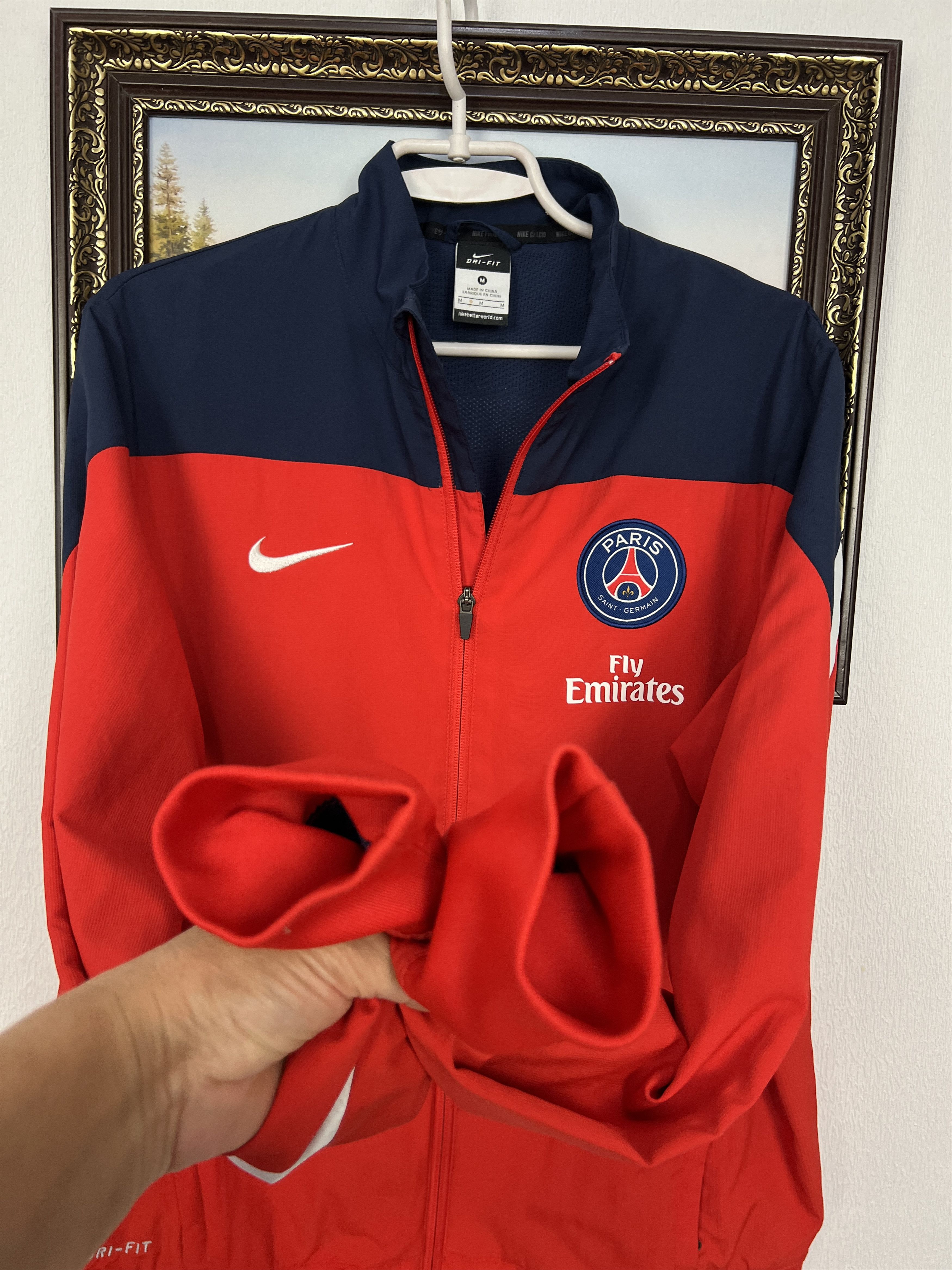 Nike Nike PSG Paris Saint Germain Football Jacket Soccer Size US M / EU 48-50 / 2 - 7 Thumbnail