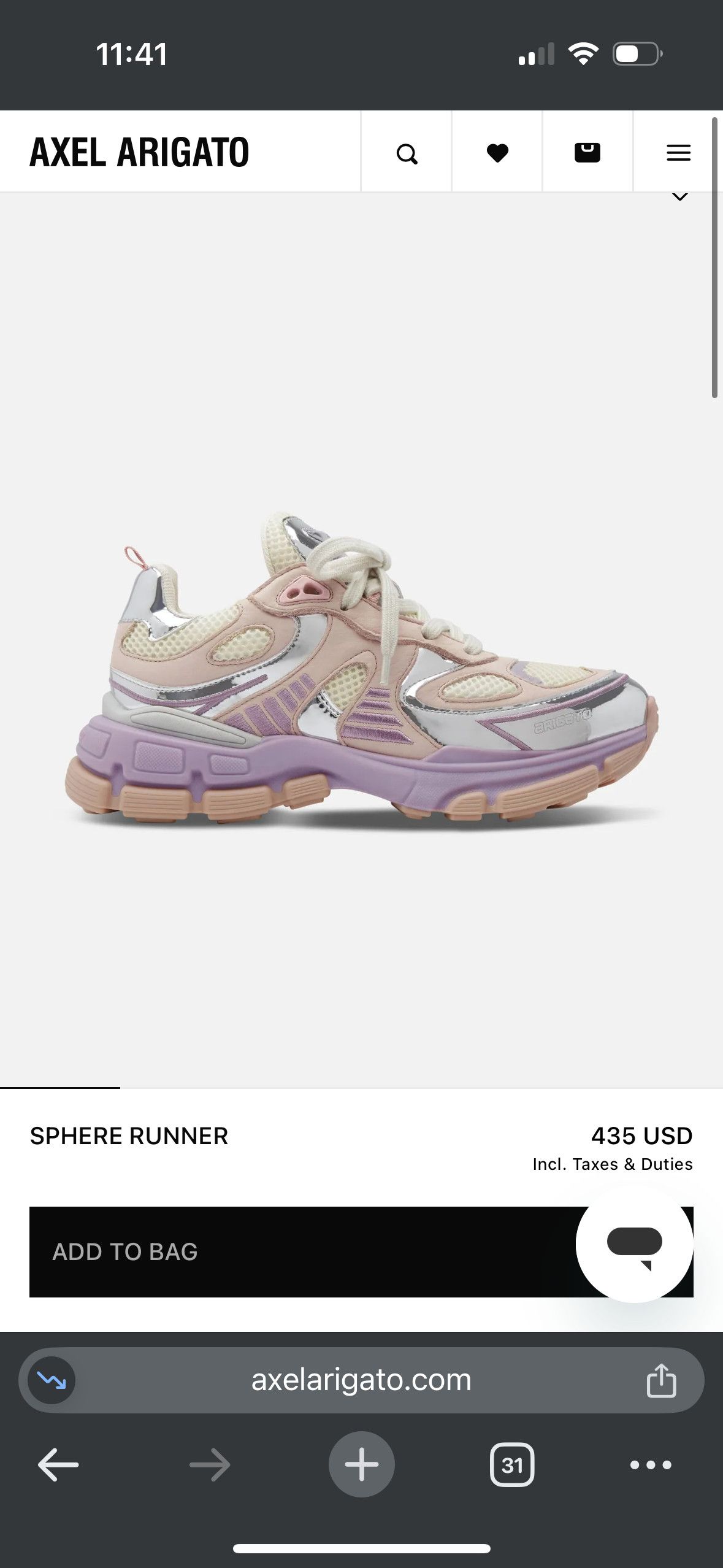 Axel Arigato Sphere Runner Size US 9.5 / IT 39.5 - 1 Thumbnail