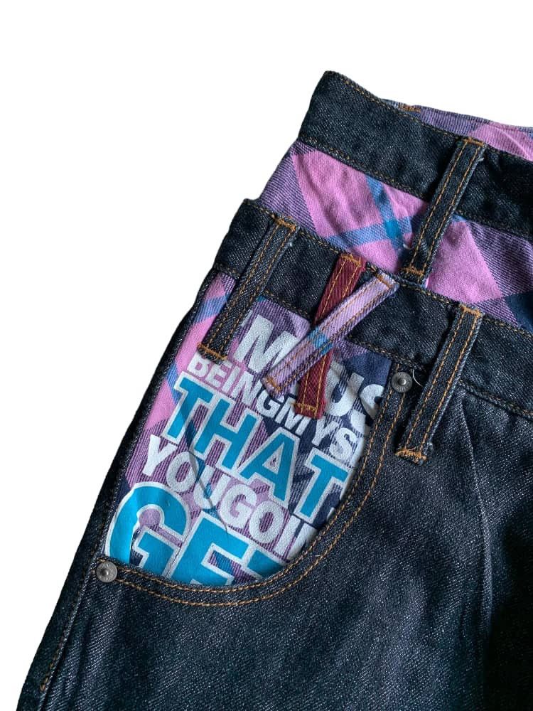 If Six Was Nine × Japanese Brand × Le Grande Bleu (L.G.B.) Nylaus Japanese brand Double Waist Denim Jeans Size US 28 / EU 44 - 6 Thumbnail